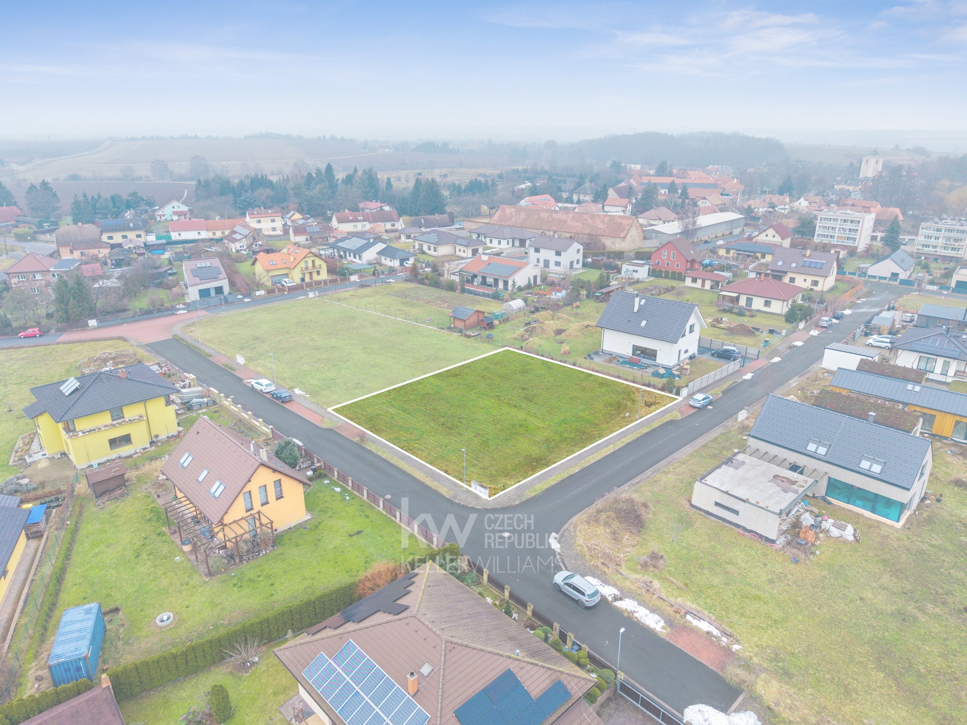 Vyznačení směrem na severozápad