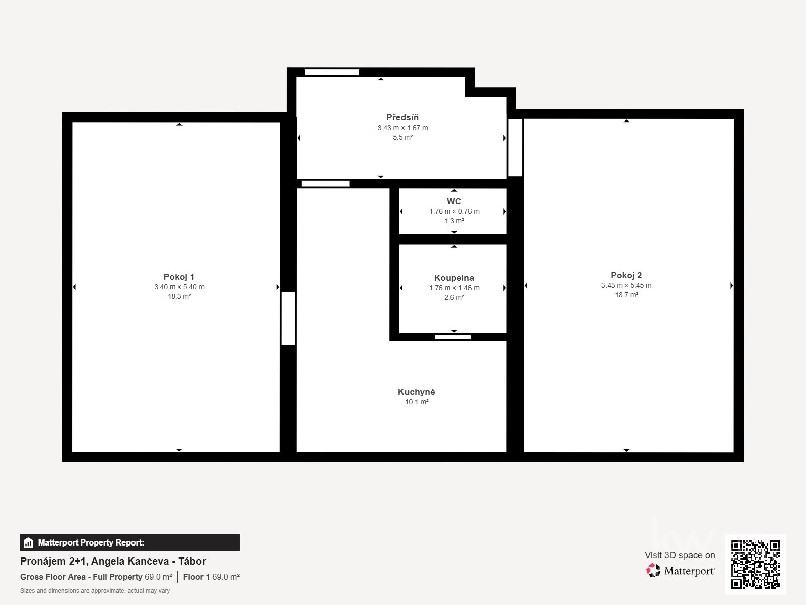 Pronájem bytu 2+1 Tábor 12 000 Kč za měsíc, foto 11