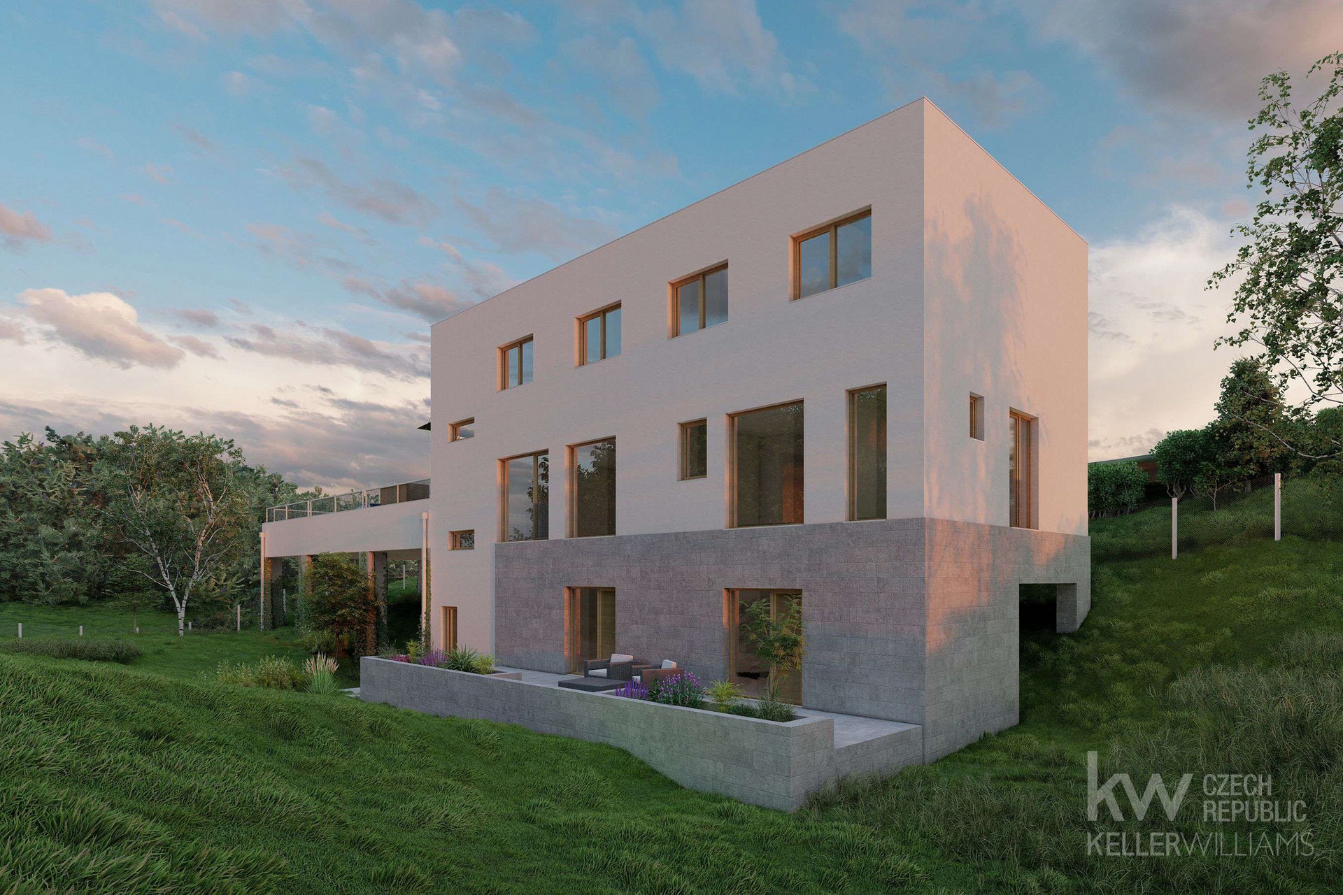 Vizualizace - pohled ze zahrady