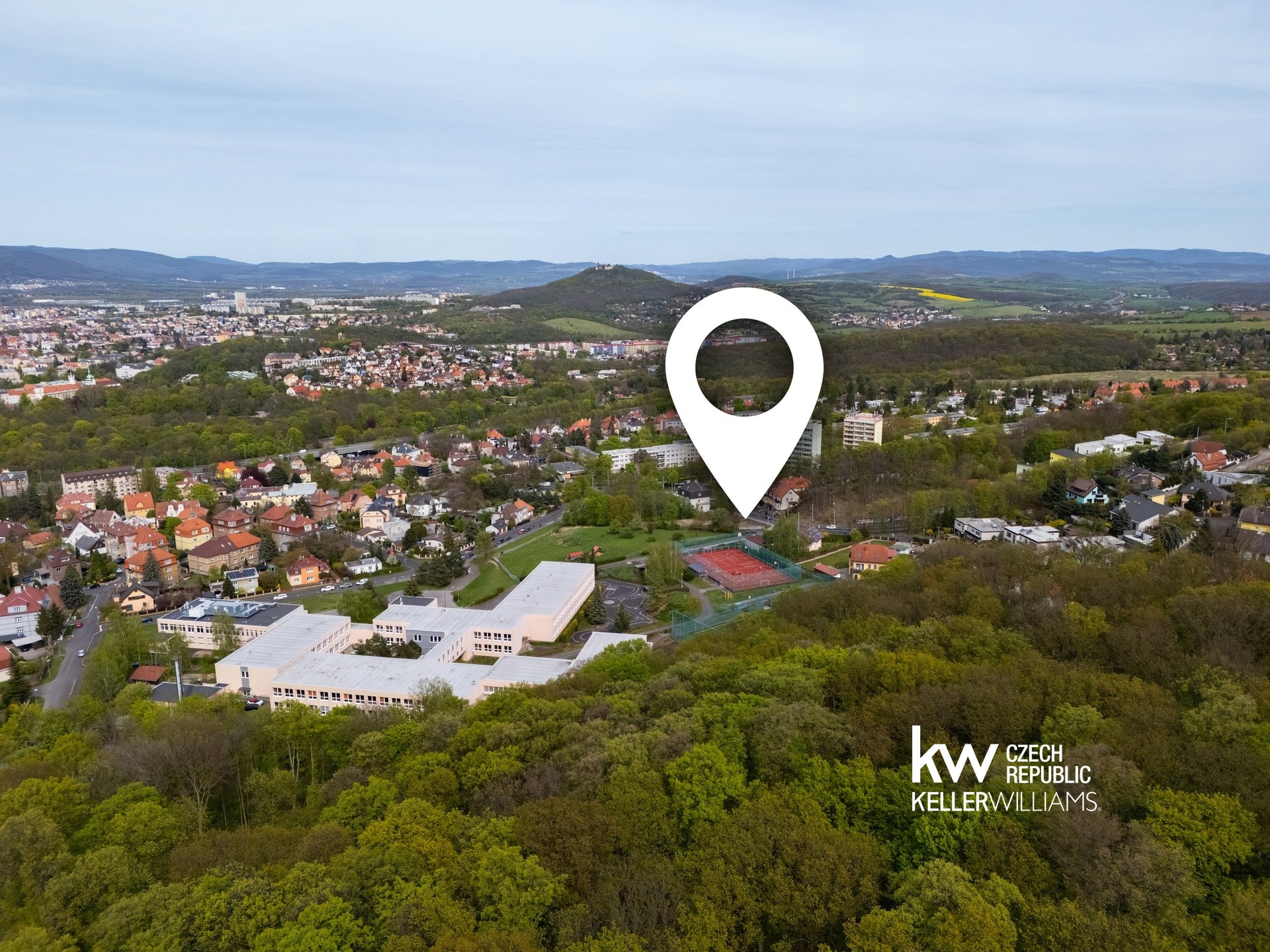 Pozemek Teplice-17 vyznačeno