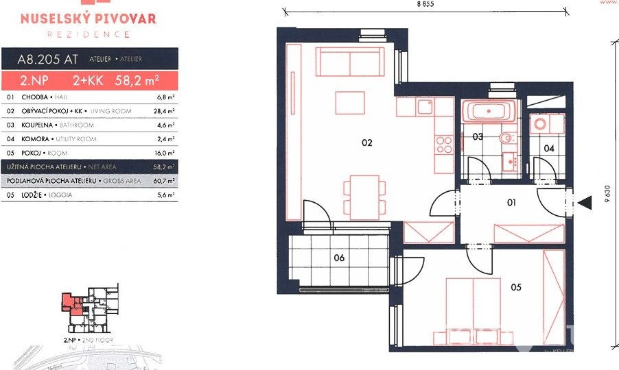 153 půdorys