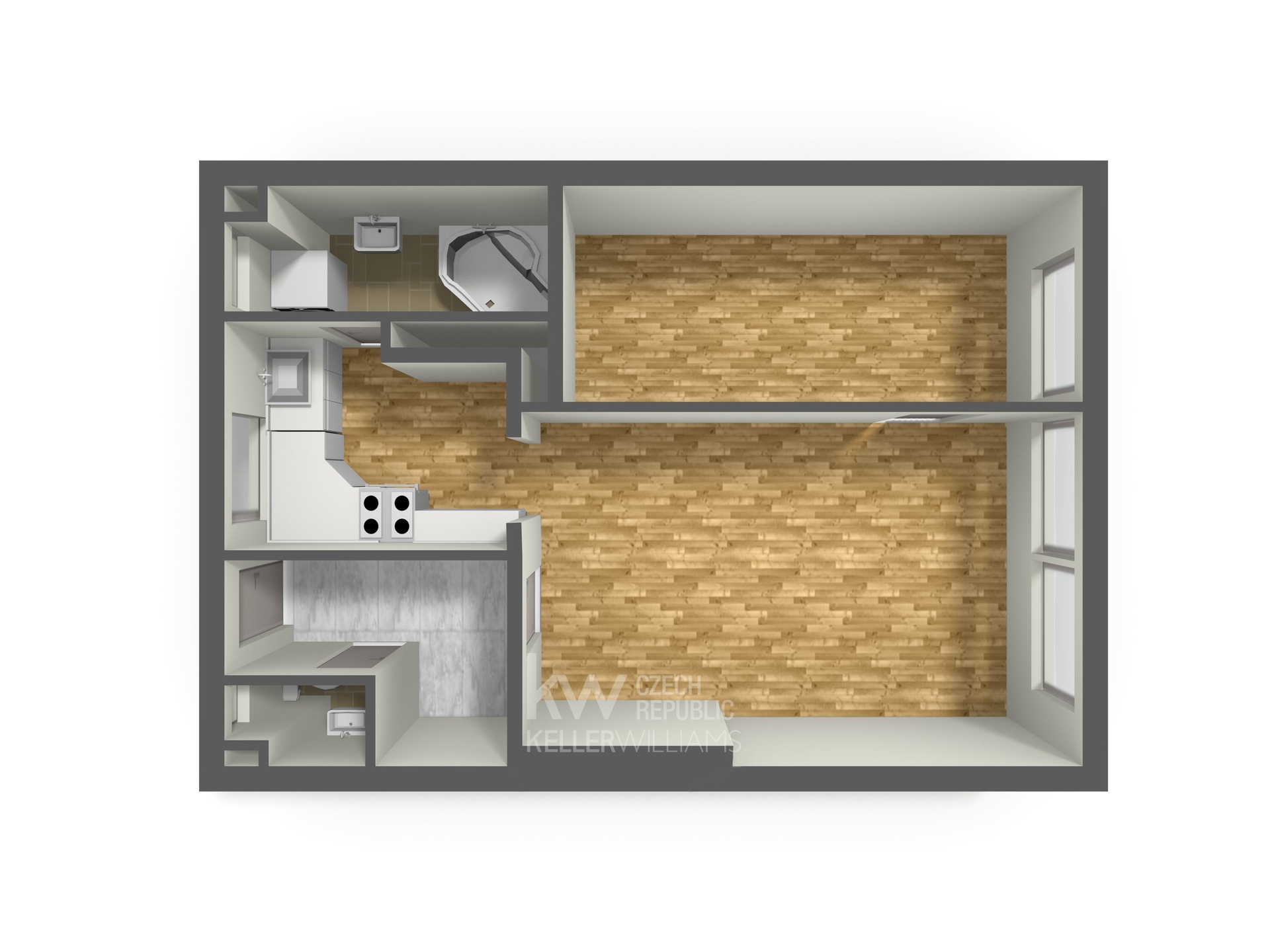 Byt 2+1, ul. U Školičky - Vrzáková & Boháč