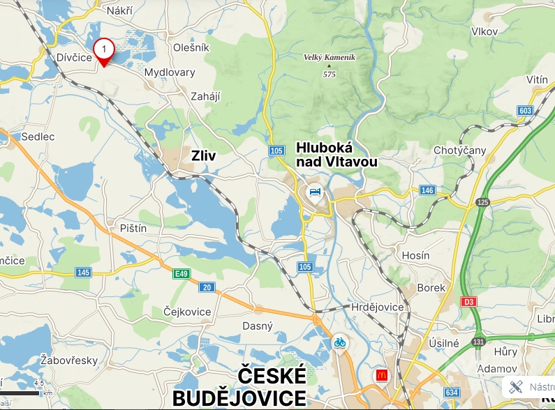 Zákres v mapě