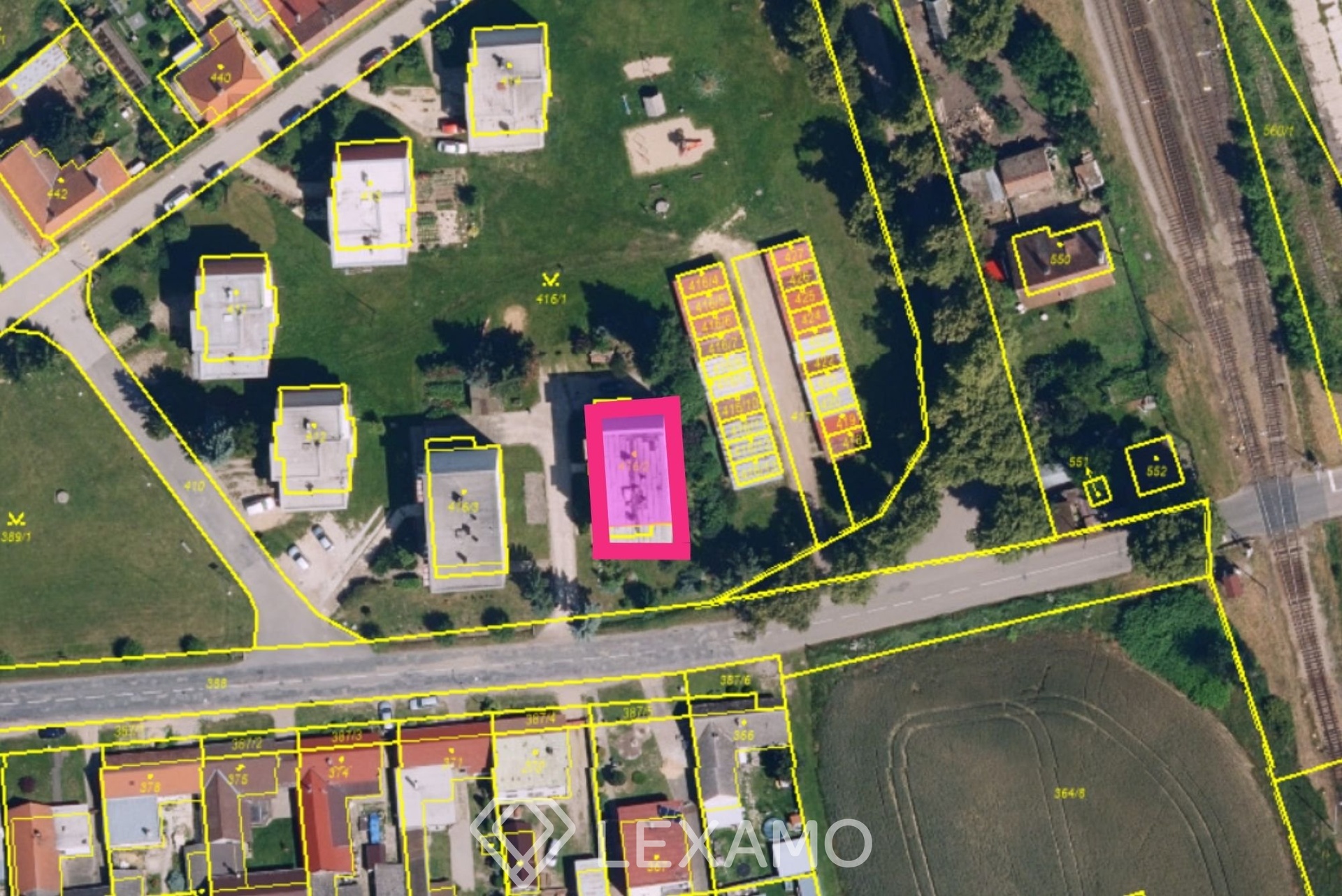katastrální mapa