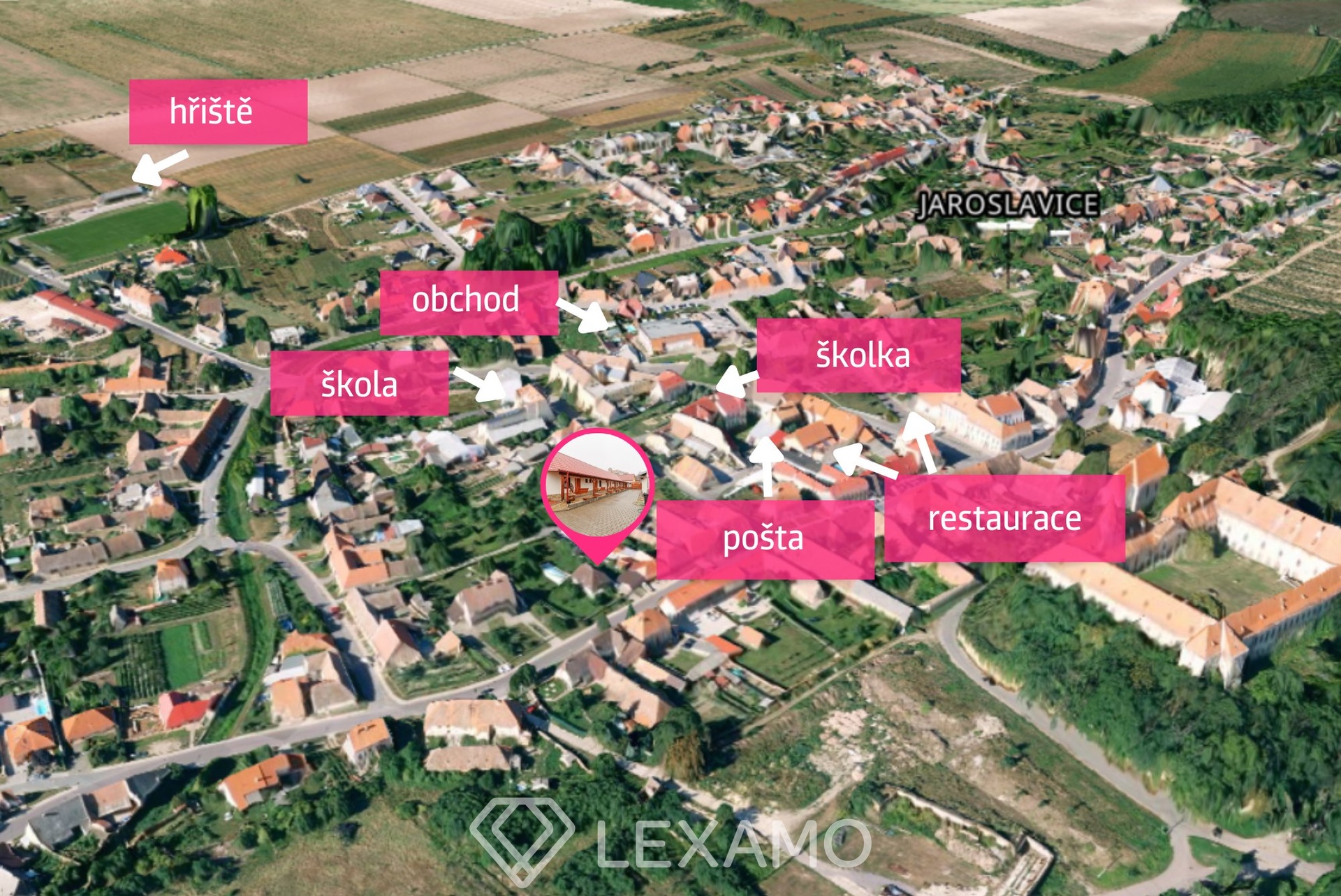 Reklamní text s pozadím bez vzoru