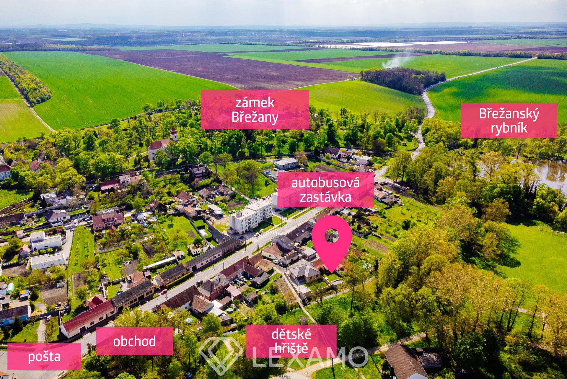 mapka občanské vybavenosti
