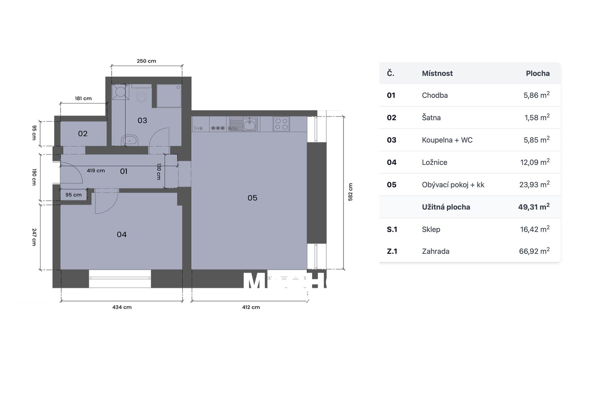 rezidence-jiraskova-byt-pudorys