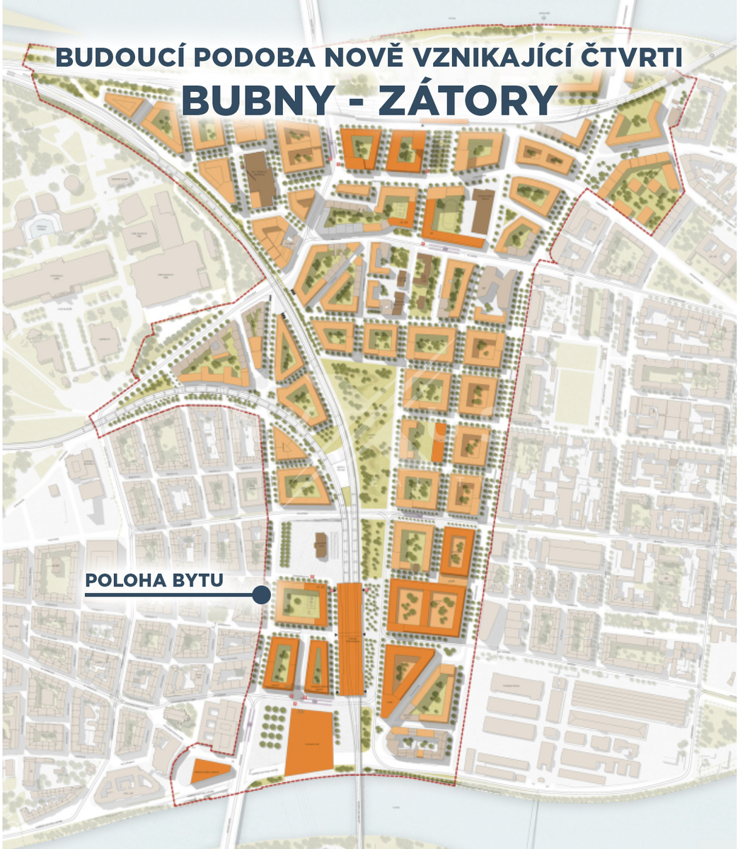 Budoucí podoba čtvrti Bubny - Zátory