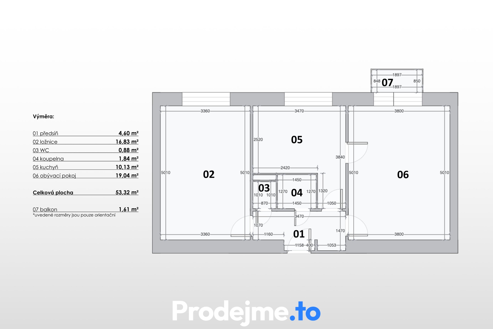 2D Prodejme.to, Bakalovo nábřeží, 3KK