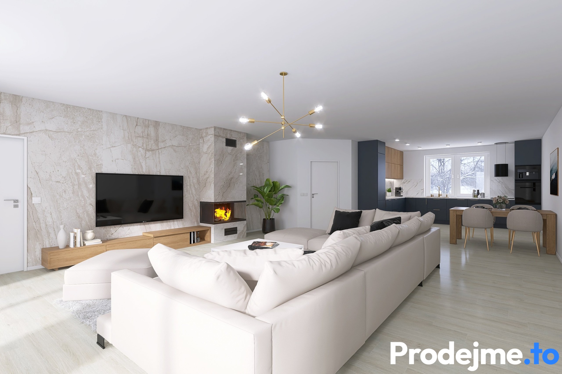 Prodejme.to - Třebíč, Obývací pokoj + KK