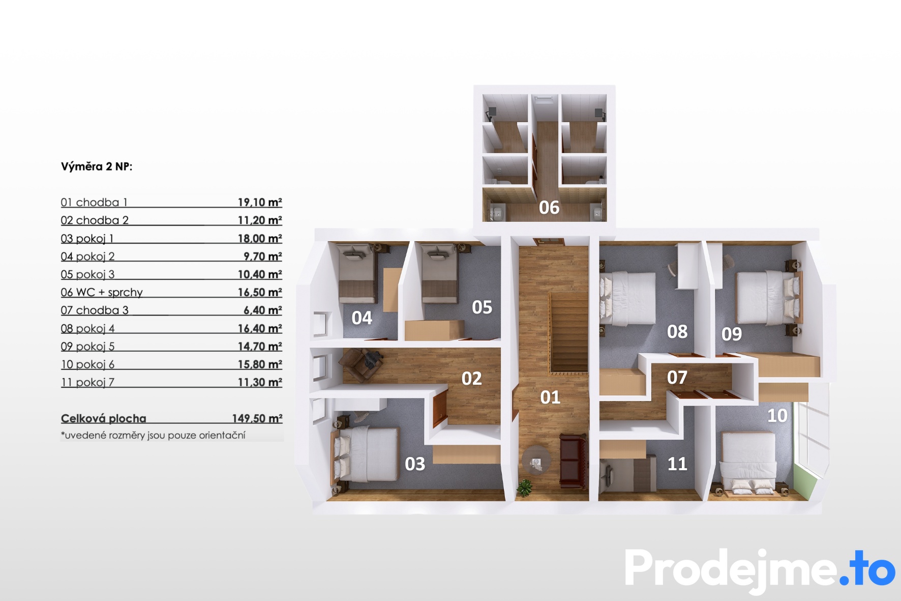 2NP 3D Prodejmeto, Penzion