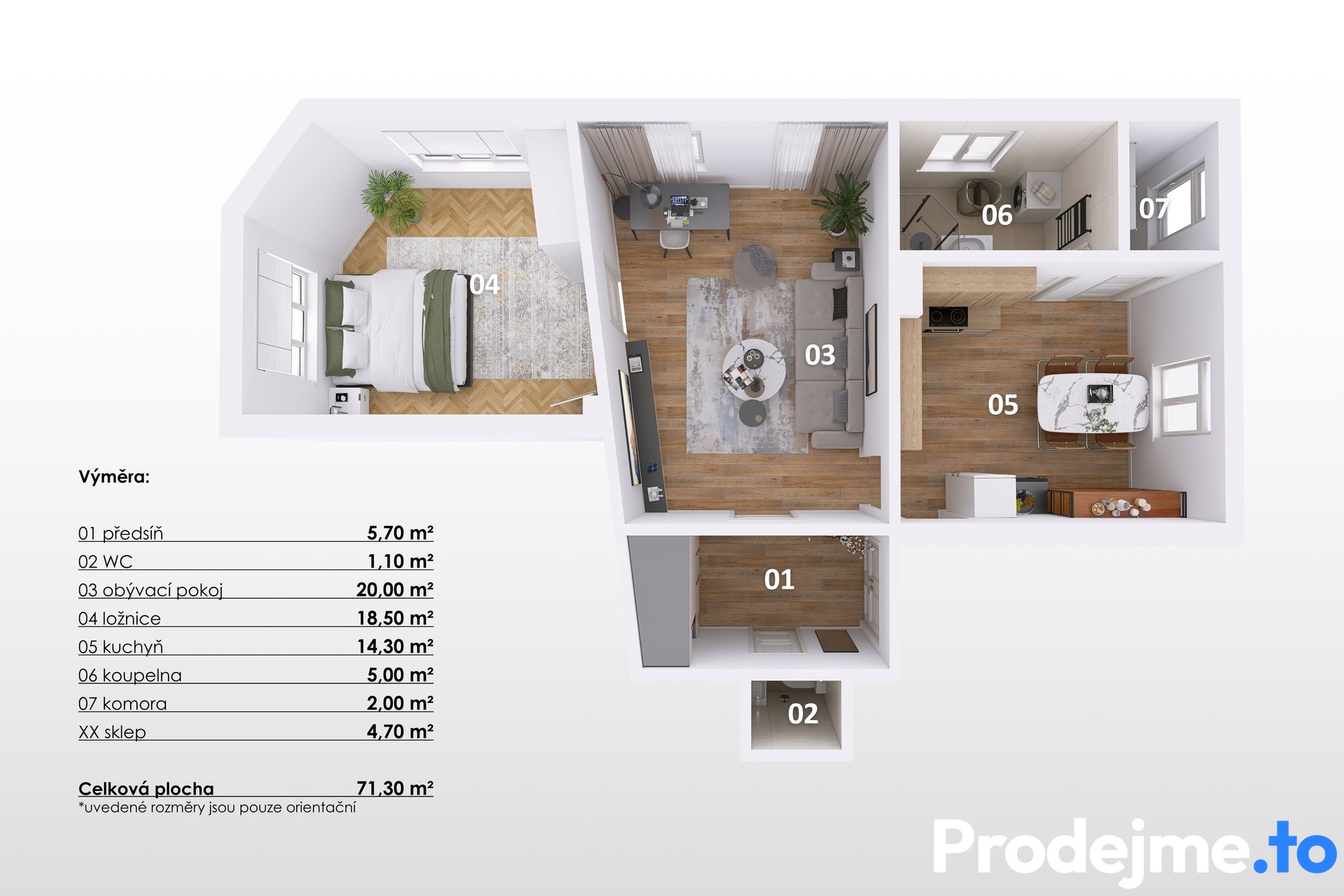 3D -Prodejmeto, Třebízského, Znojmo, 2+1,