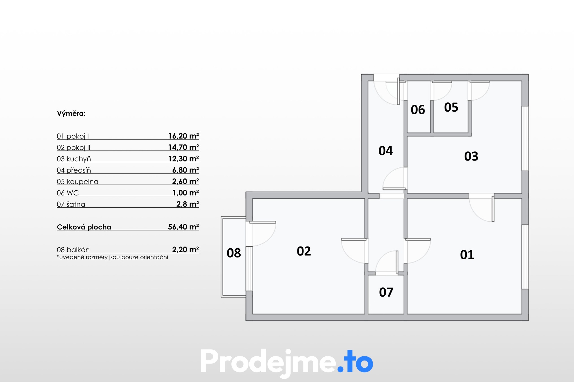 2D - Prodejmeto, Hustopeče, 2+1
