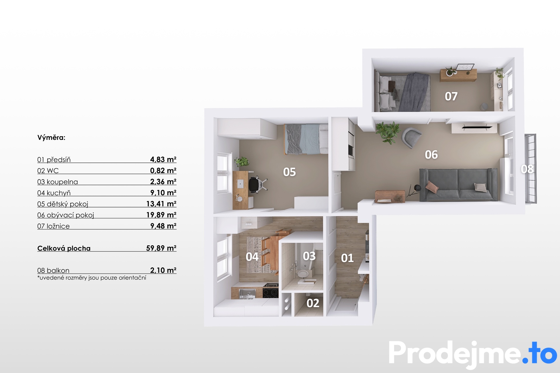 3D - Prodejmeto, Brno 3+1