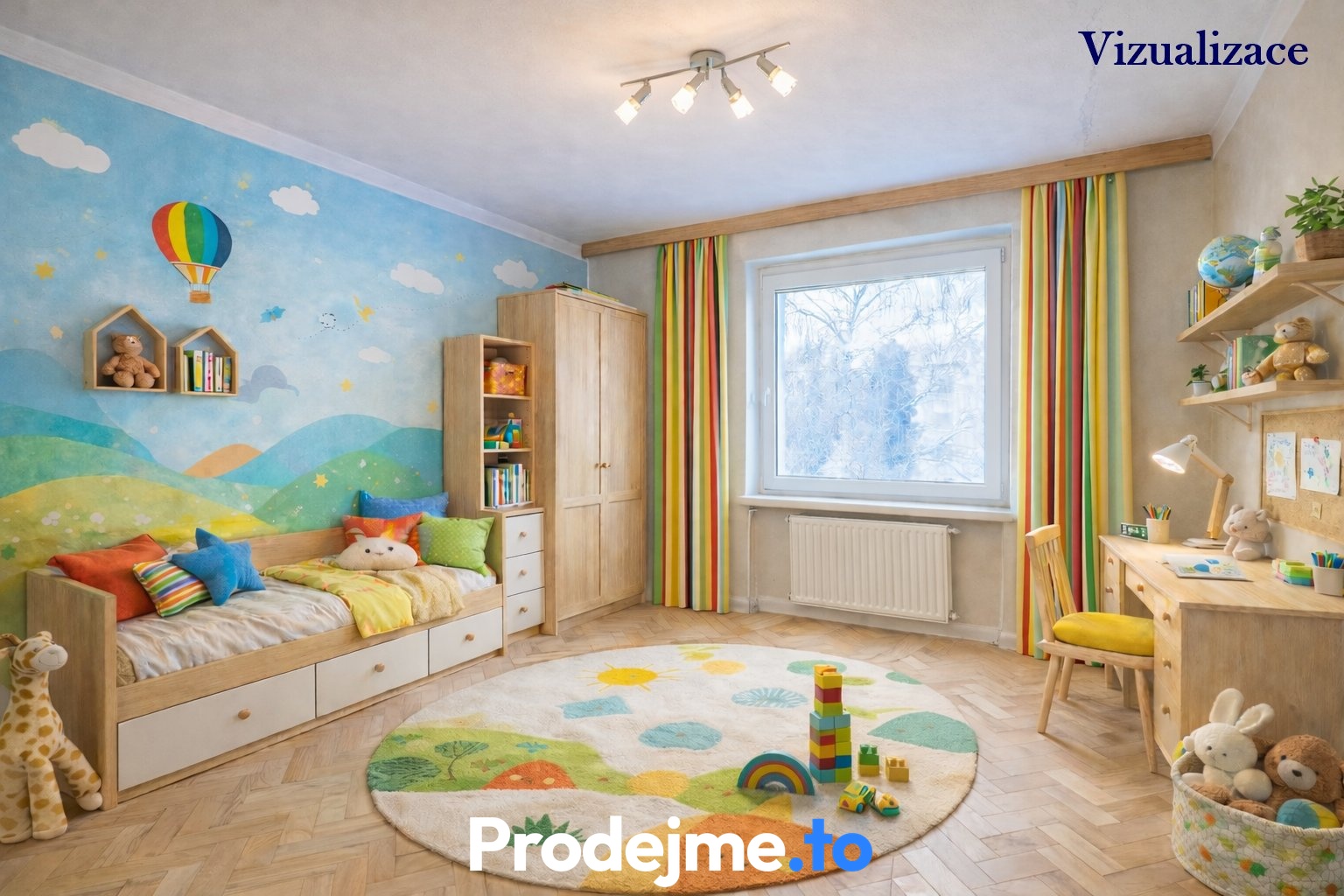 vizualizace dětský pokoj
