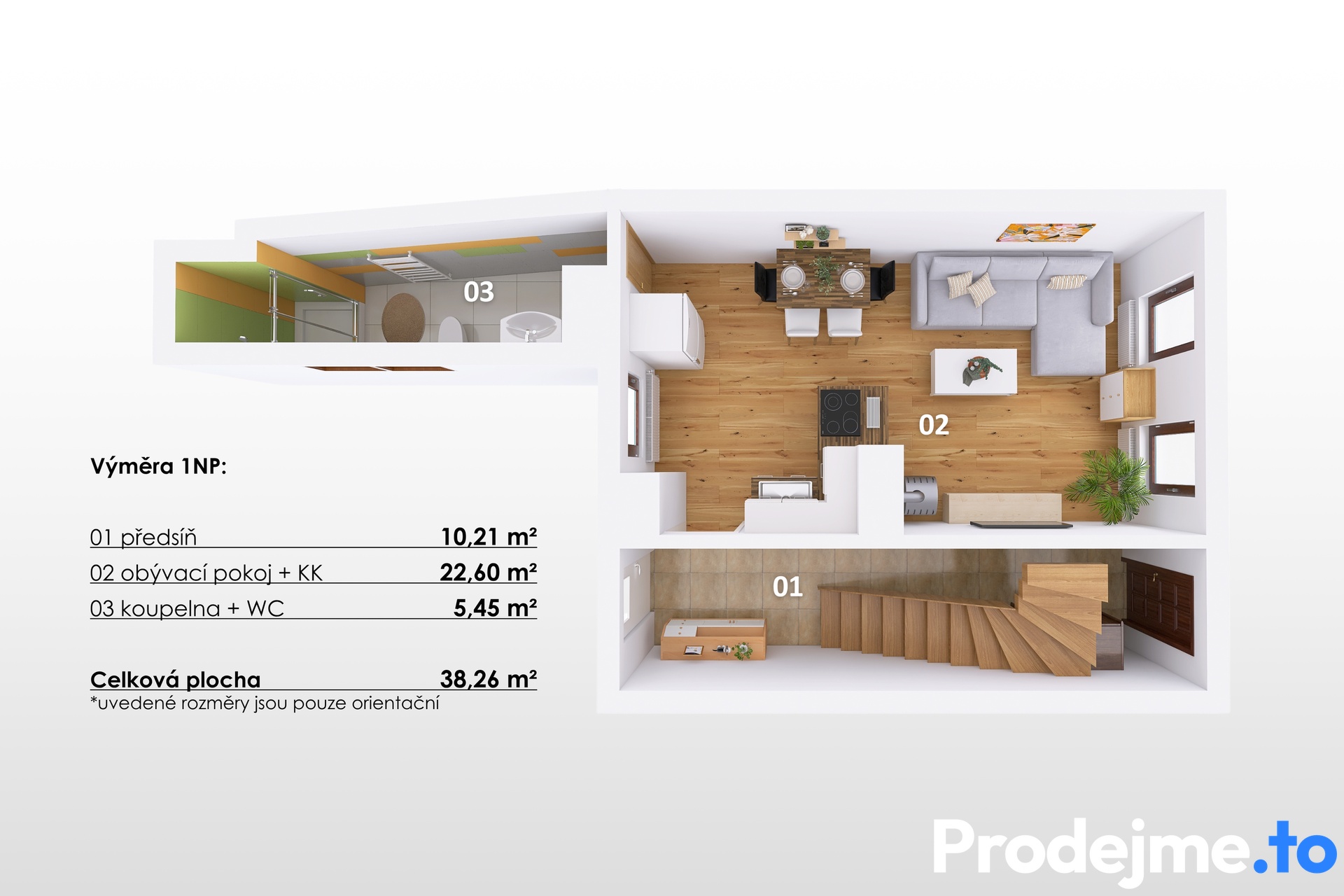 1NP 3D - Prodejmeto, Pozořice