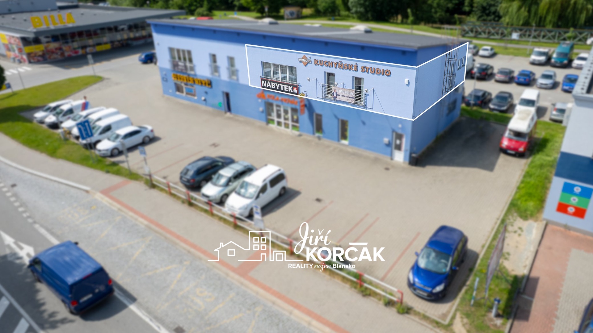 Vyznačení prostoru k pronájmu