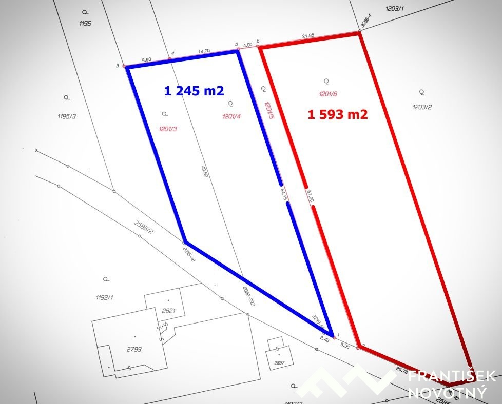 pozemky v geometr. plánu