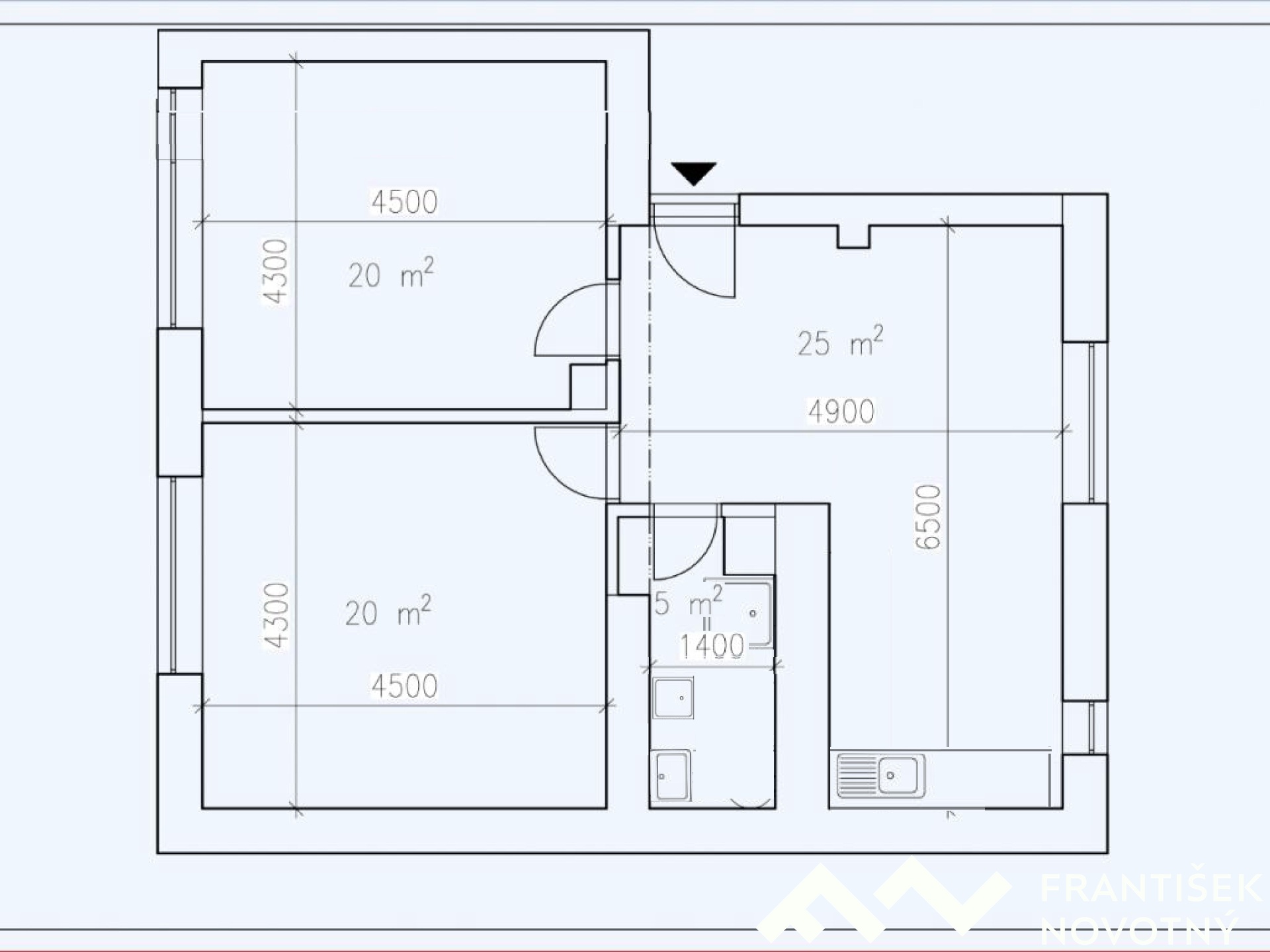 půdorys bytu valchařská_2