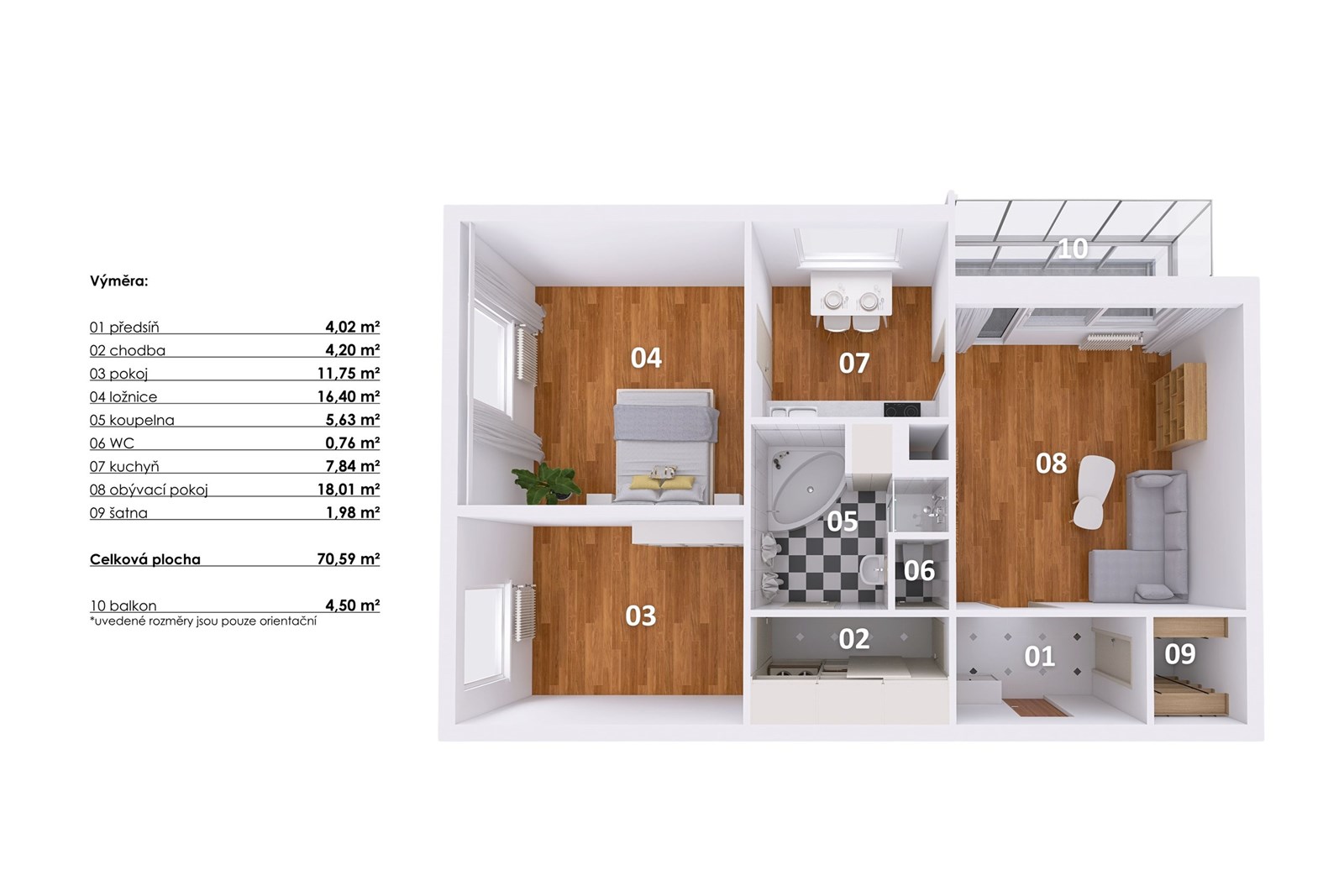 Prodej bytu 3+1 Praha 8 950 000 Kč, foto 16