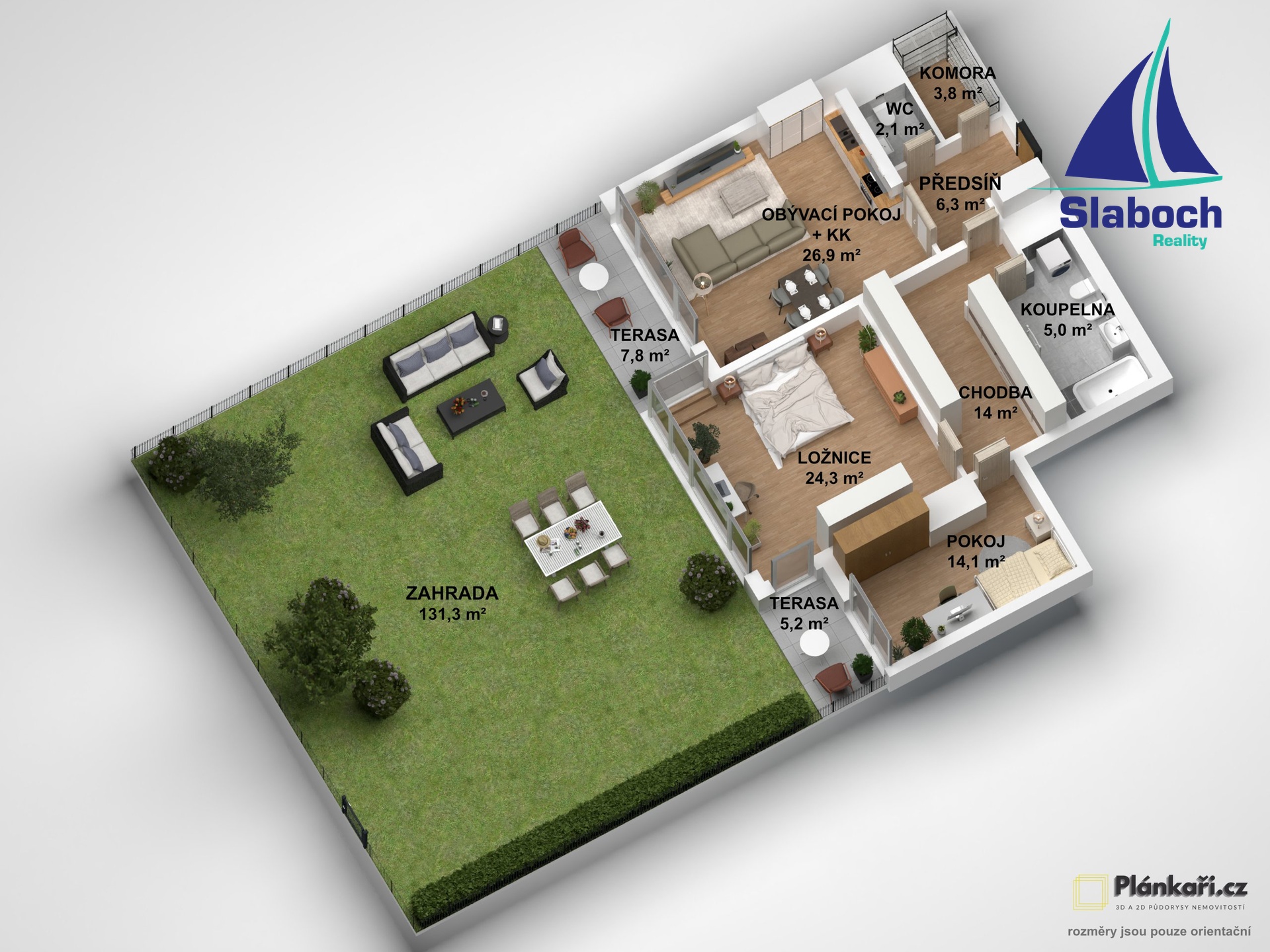 3D pud_Byt 3+kk Botanica