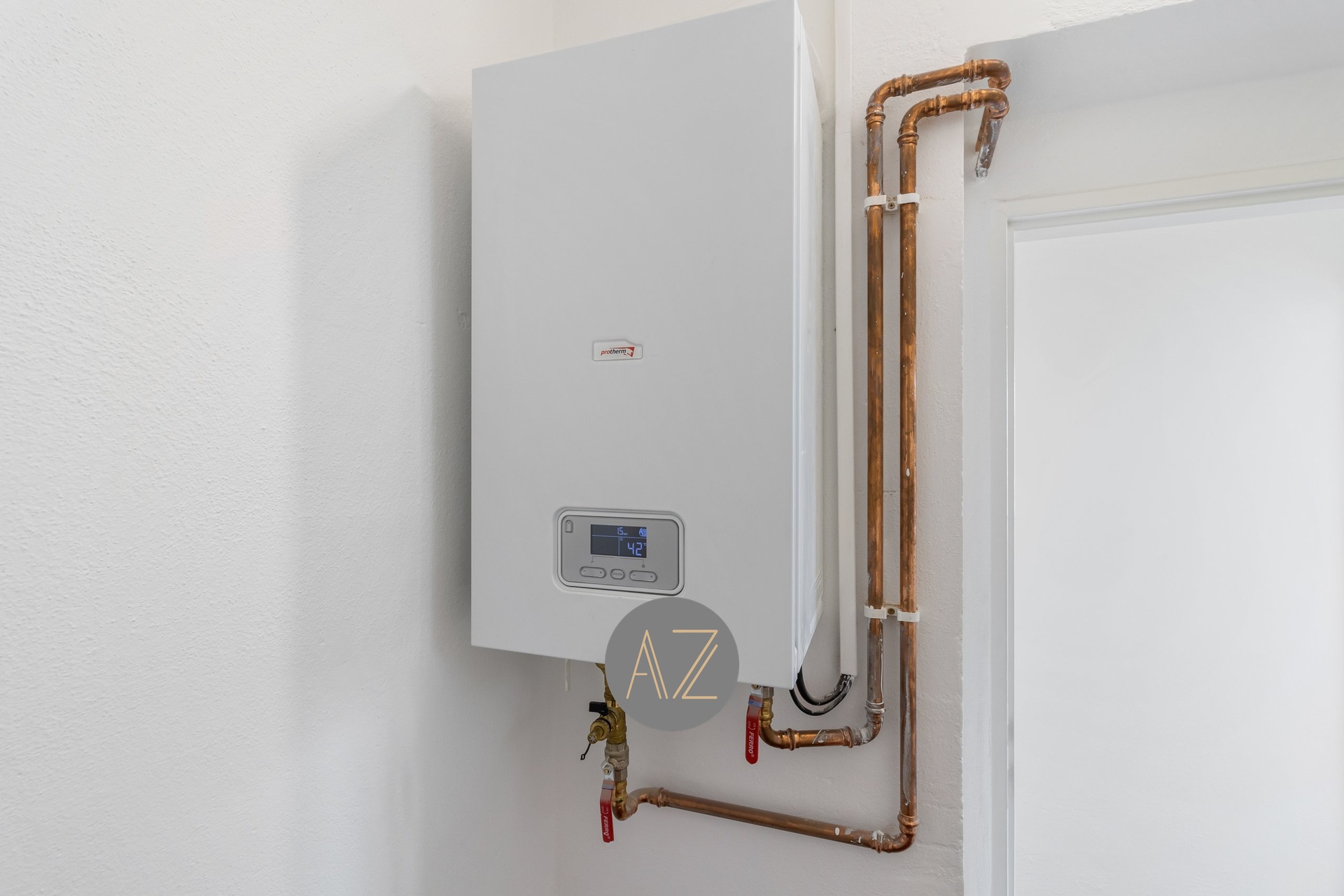 Kotlík v technické místnosti