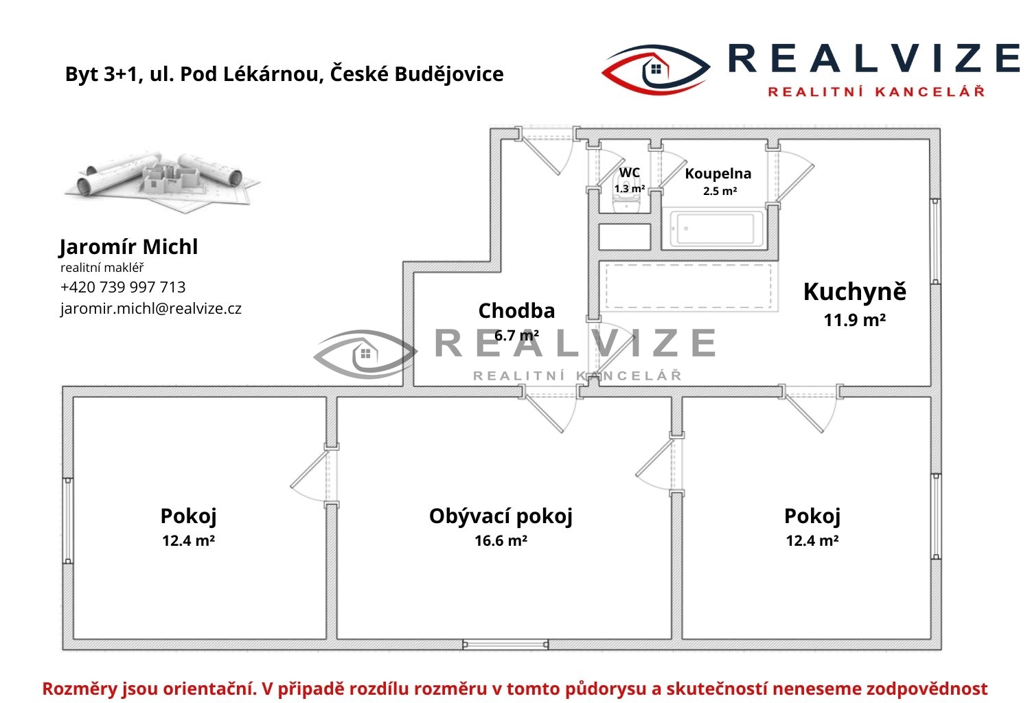 Půdorys, 3+1 Pod lekárnou, ČB