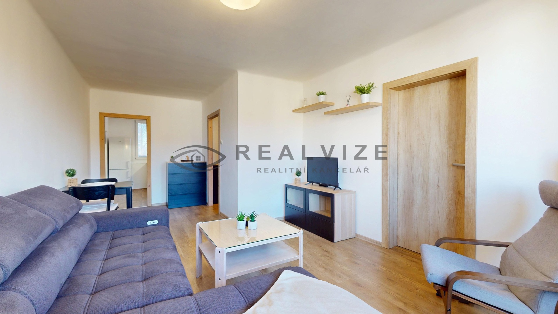 Byt Lidická 2+1 pohled z obývacího pokoje