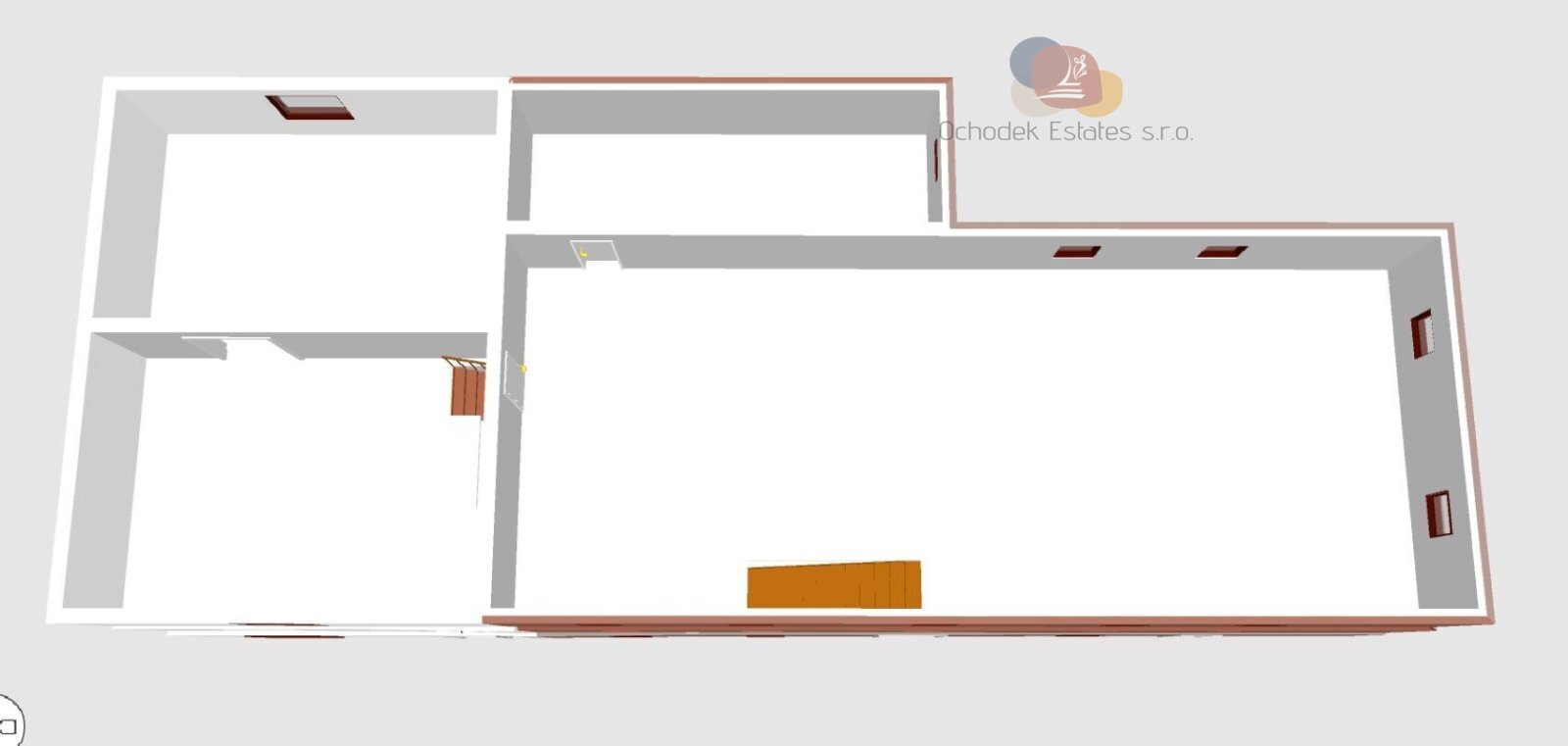 Půdorys mlýn Petrovice podkroví 3D.jpg