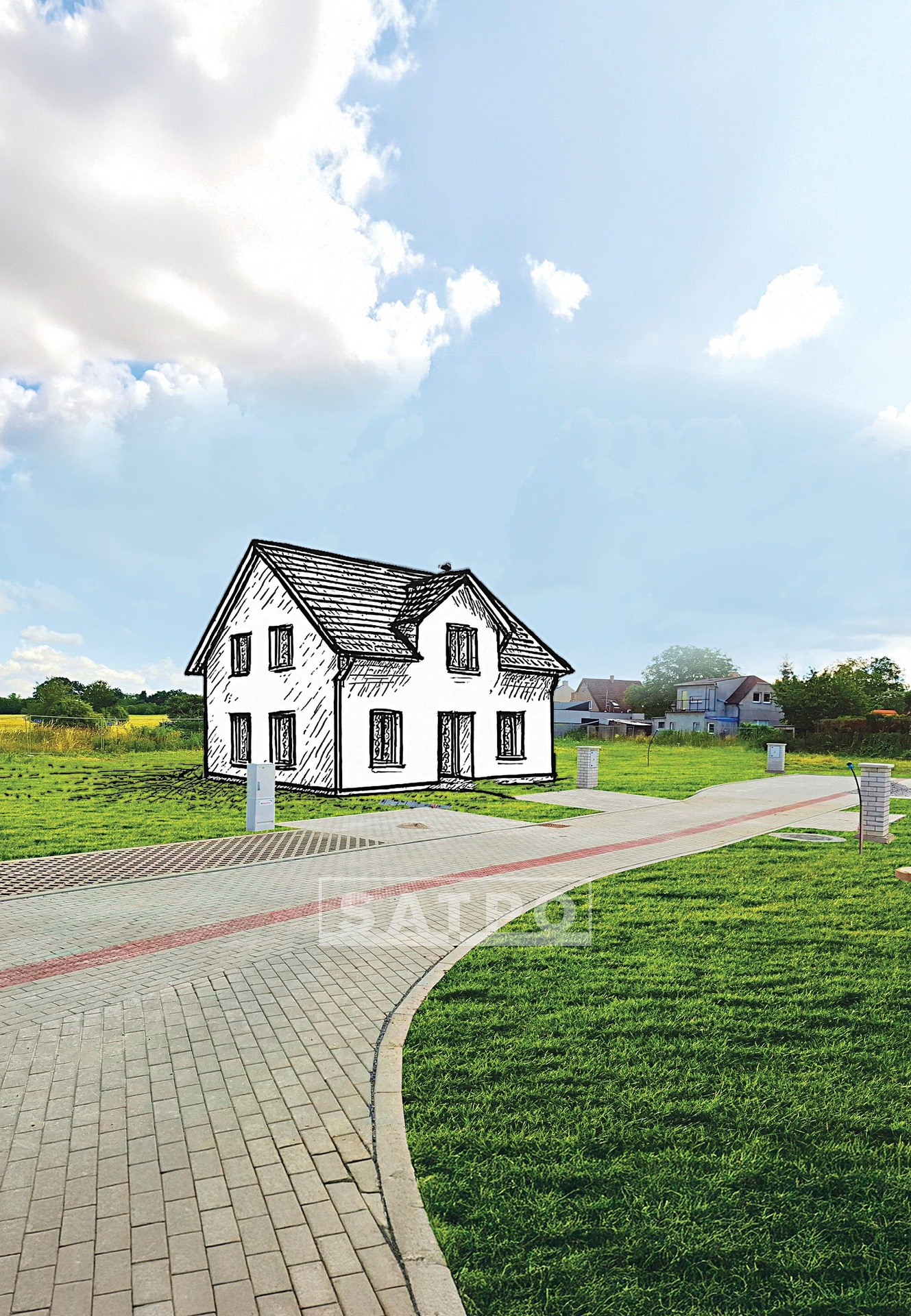 Pozemky Hrnčíře - vizualizace