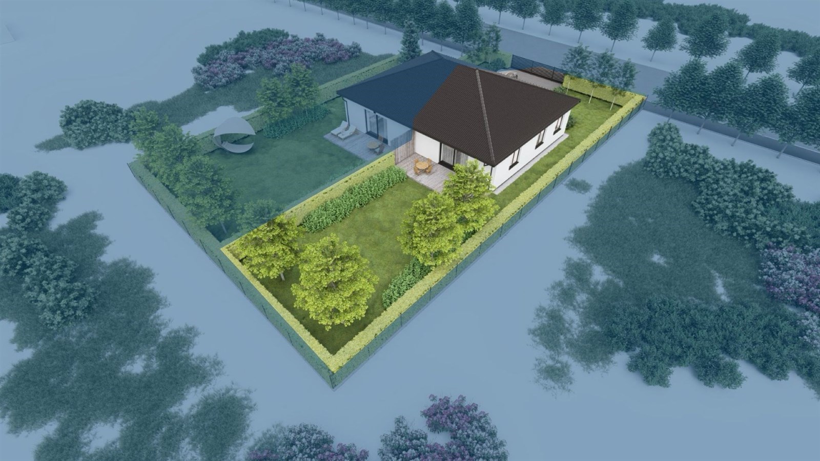 Vizualizace, zahrada