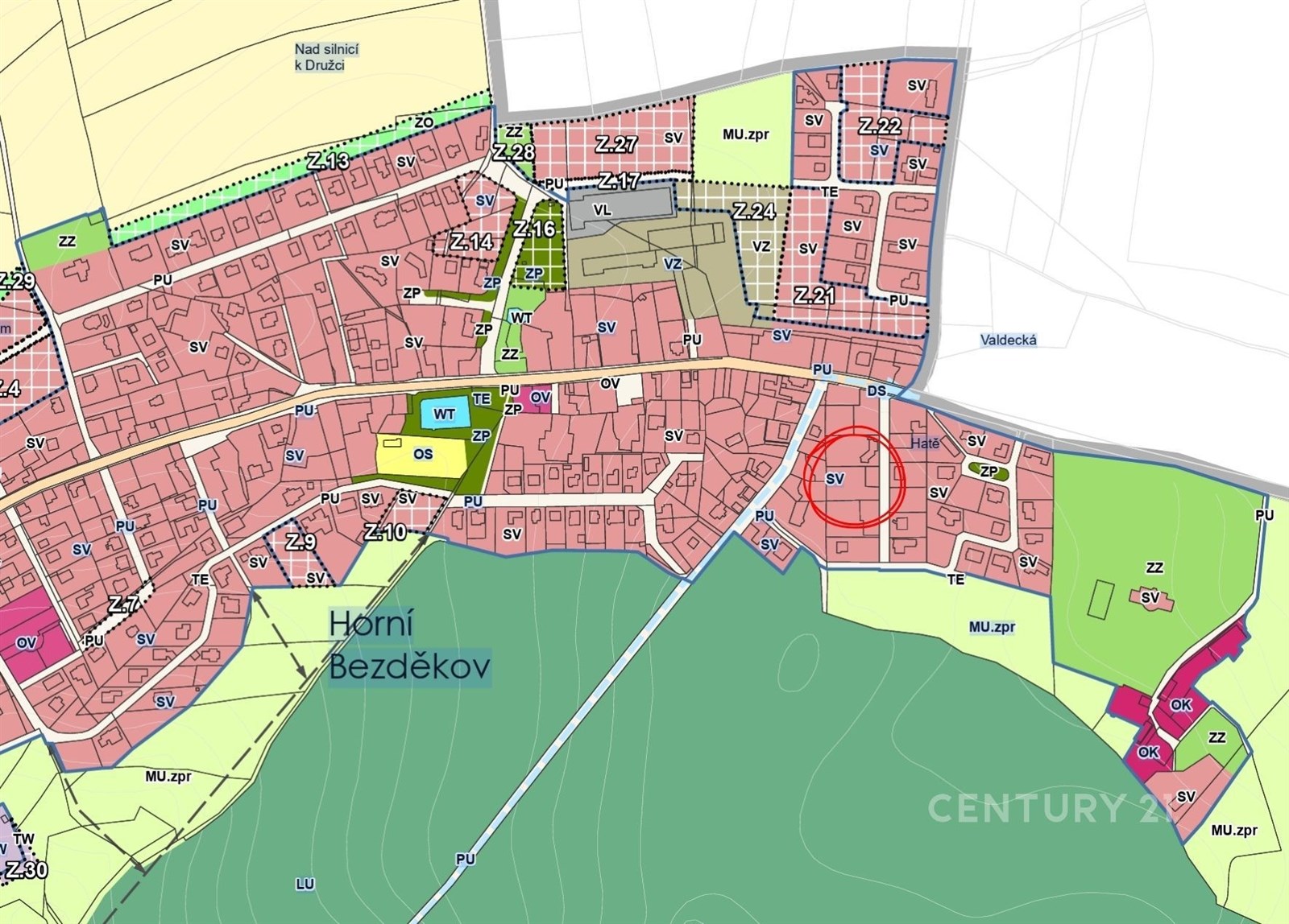 Územní plán - možnost výstavby RD