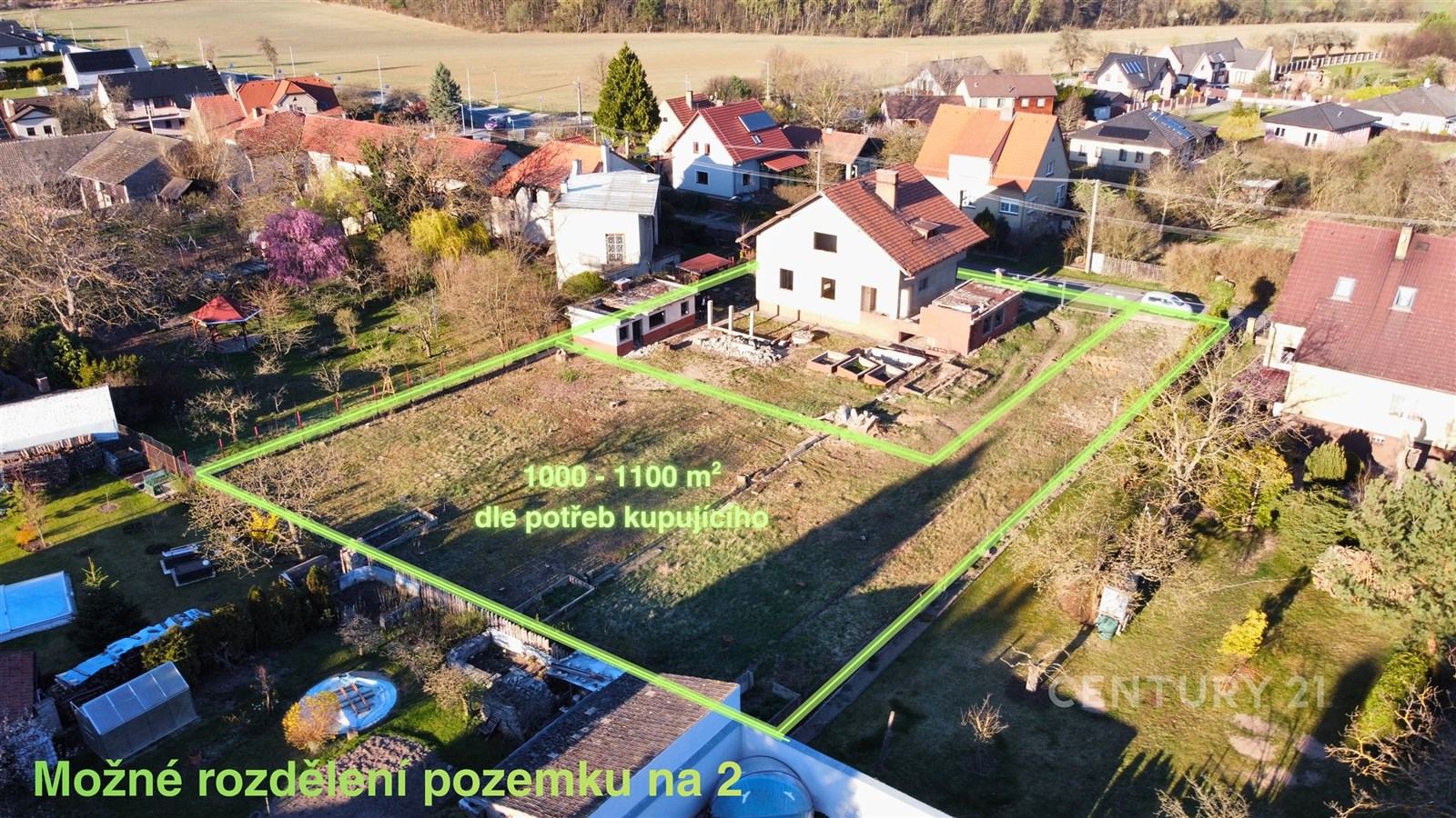 Potenciál rozdělení pozemků splňující limity dané 