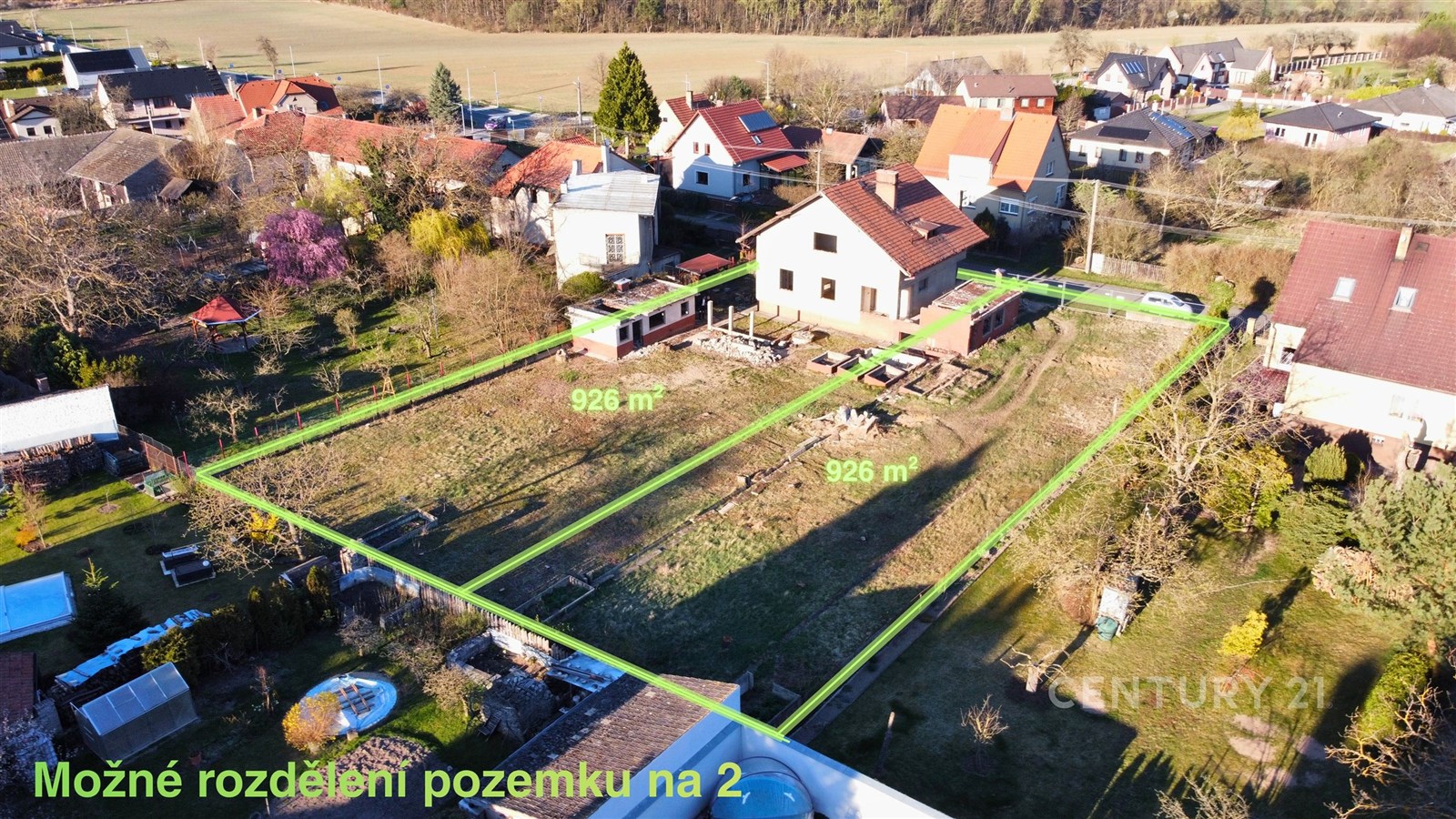 Potenciál rozdělení pozemků splňující limity dané 