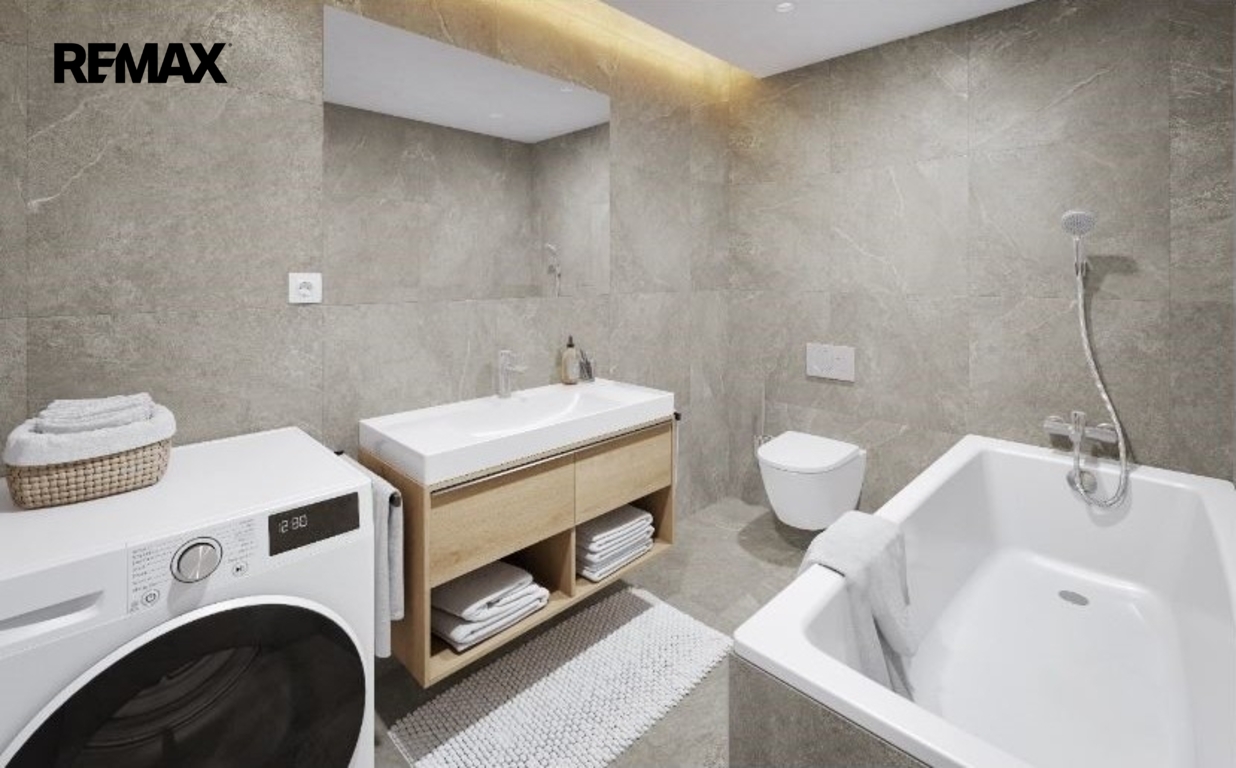 Vizualizace koupelny s WC