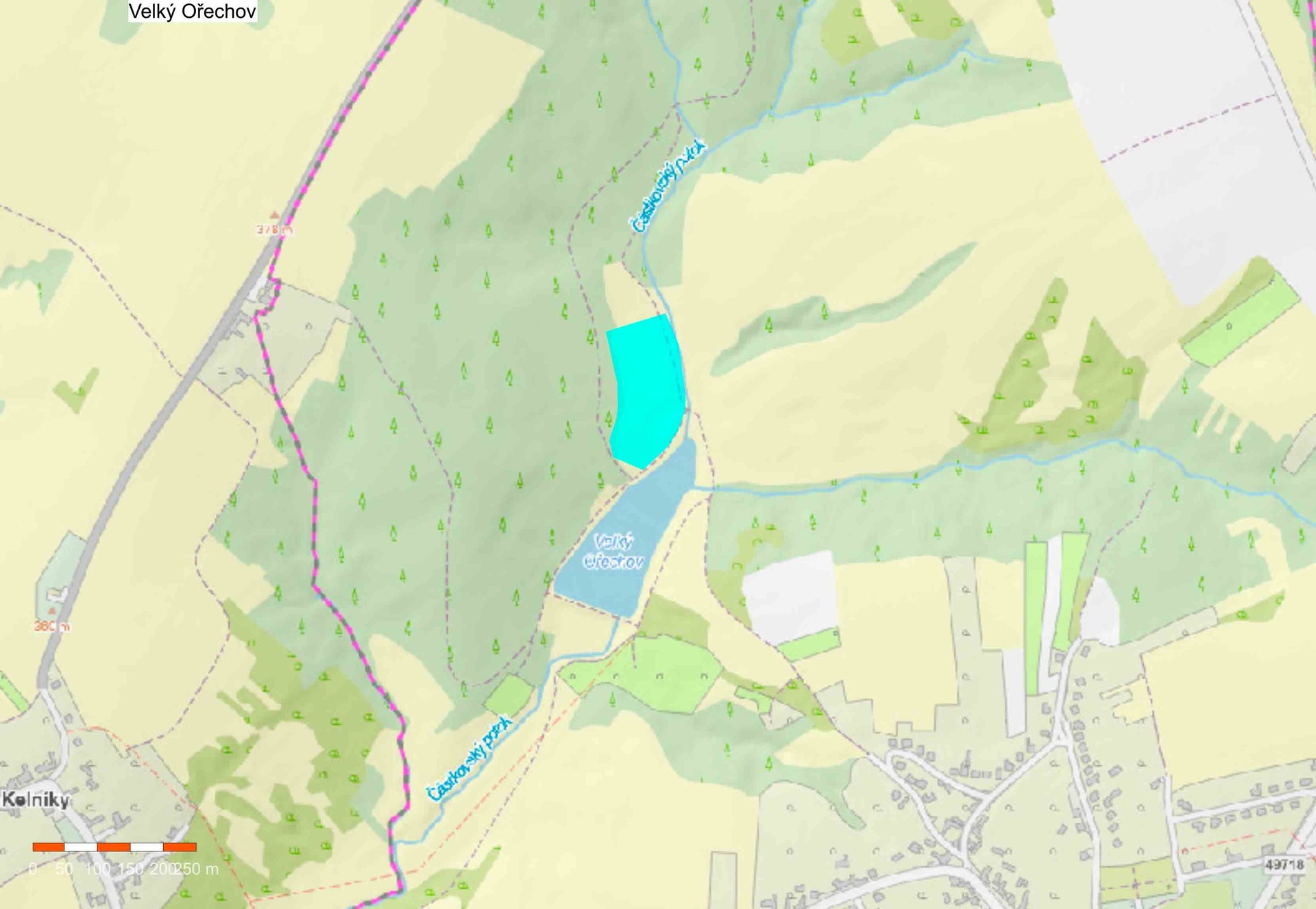 Velký Ořechov km-1