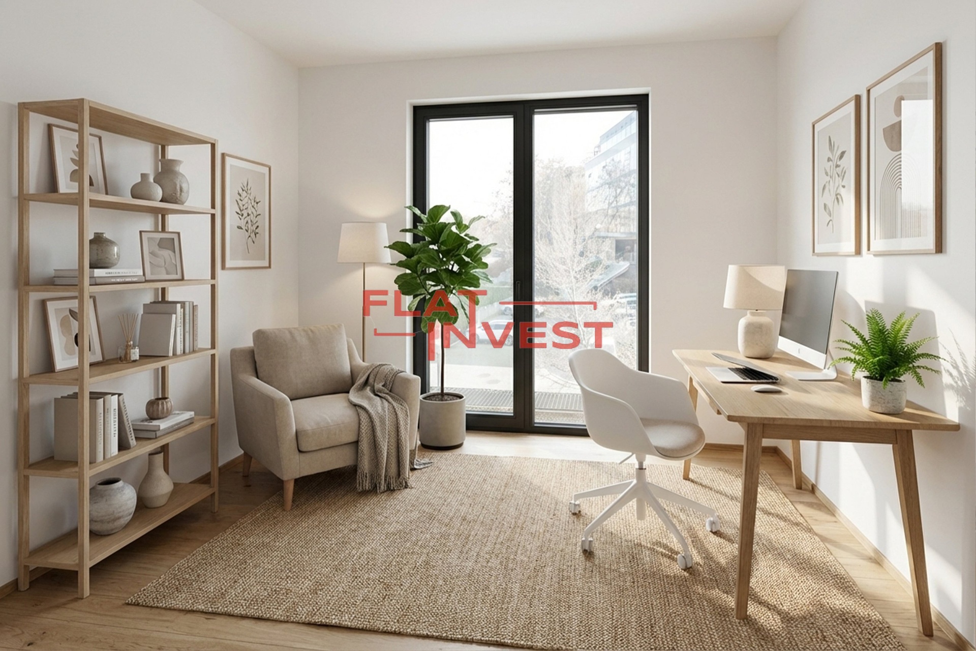 vizualizace Pracovna/Dětský pokoj