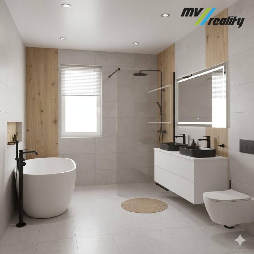 Koupelna a wc - vizualizace