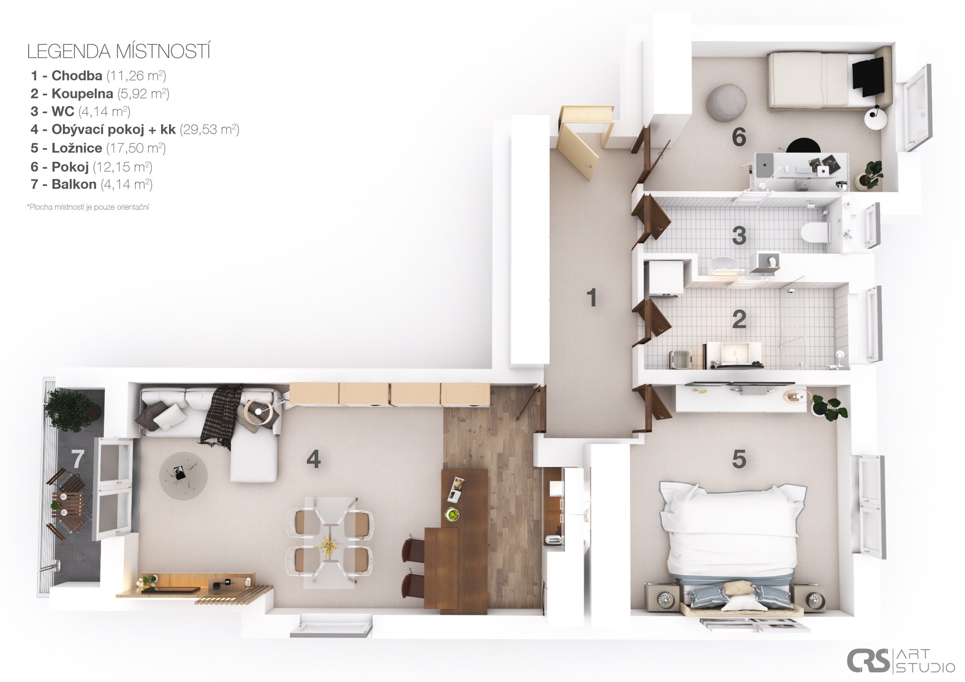 3D-layout Lípová