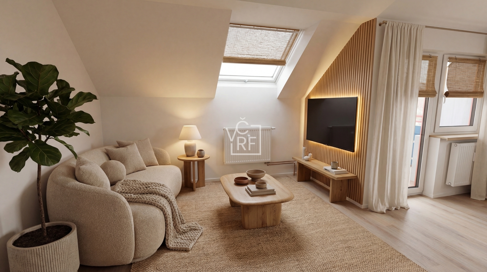 vizualizace obýv. pokoj