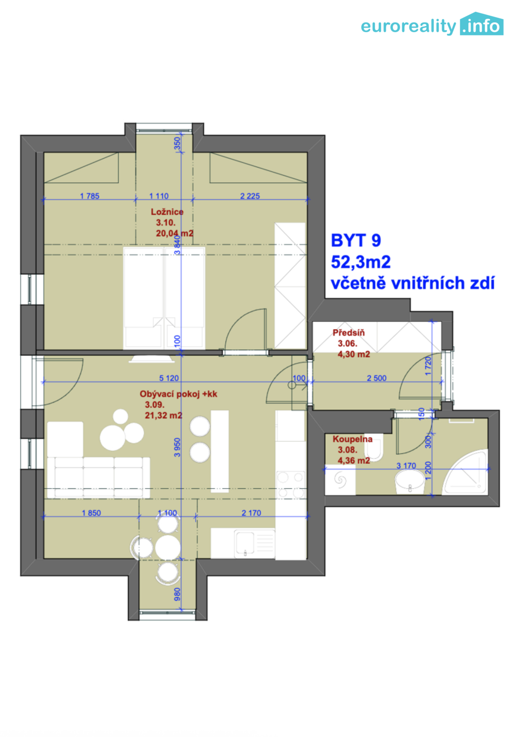 Prodej bytu 2+kk Mariánské Lázně 5 300 000 Kč, foto 3