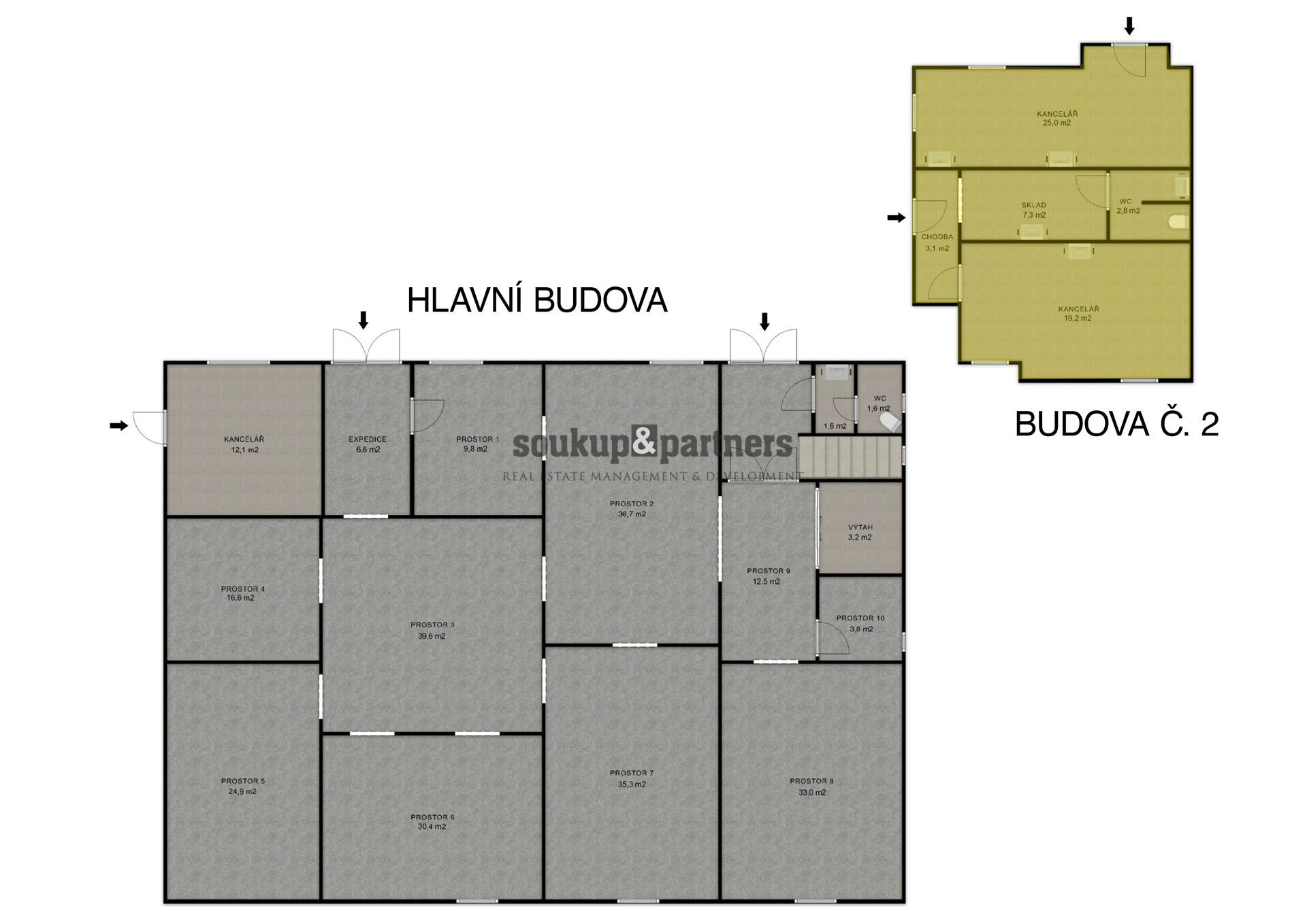 Budova č. 2 - vyznačení