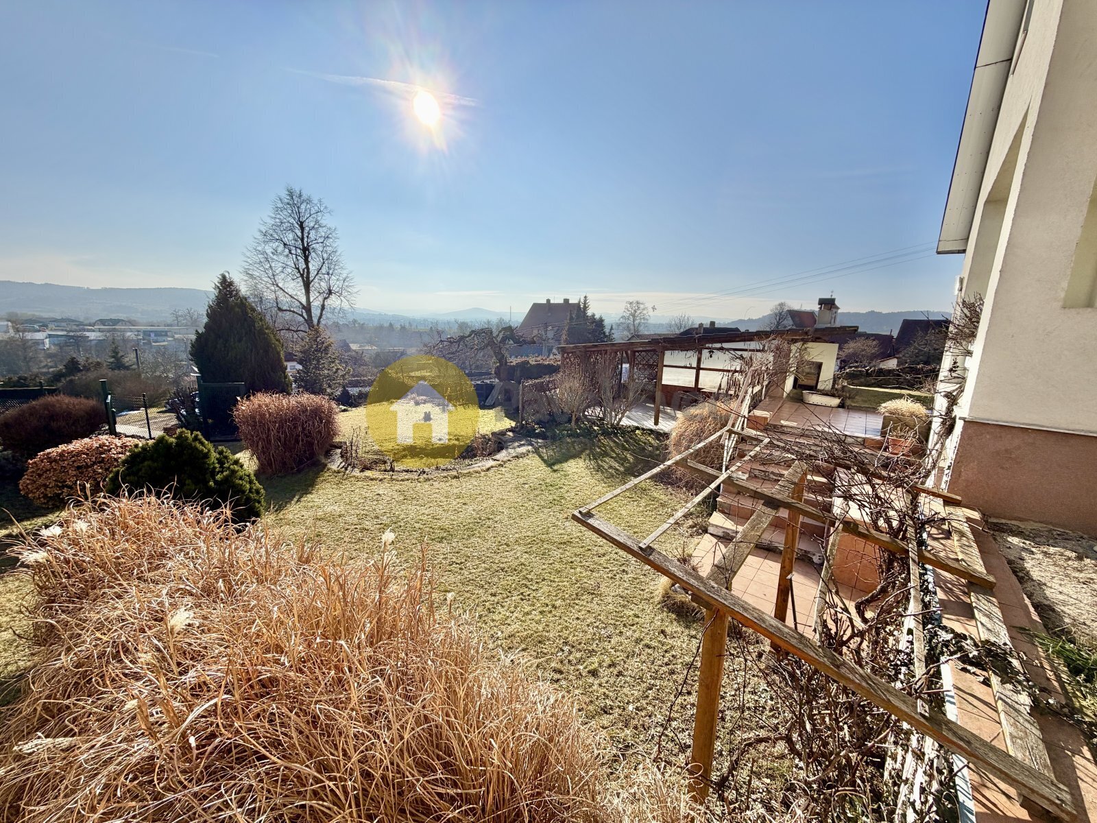 Pohled na pozemek - zahradu