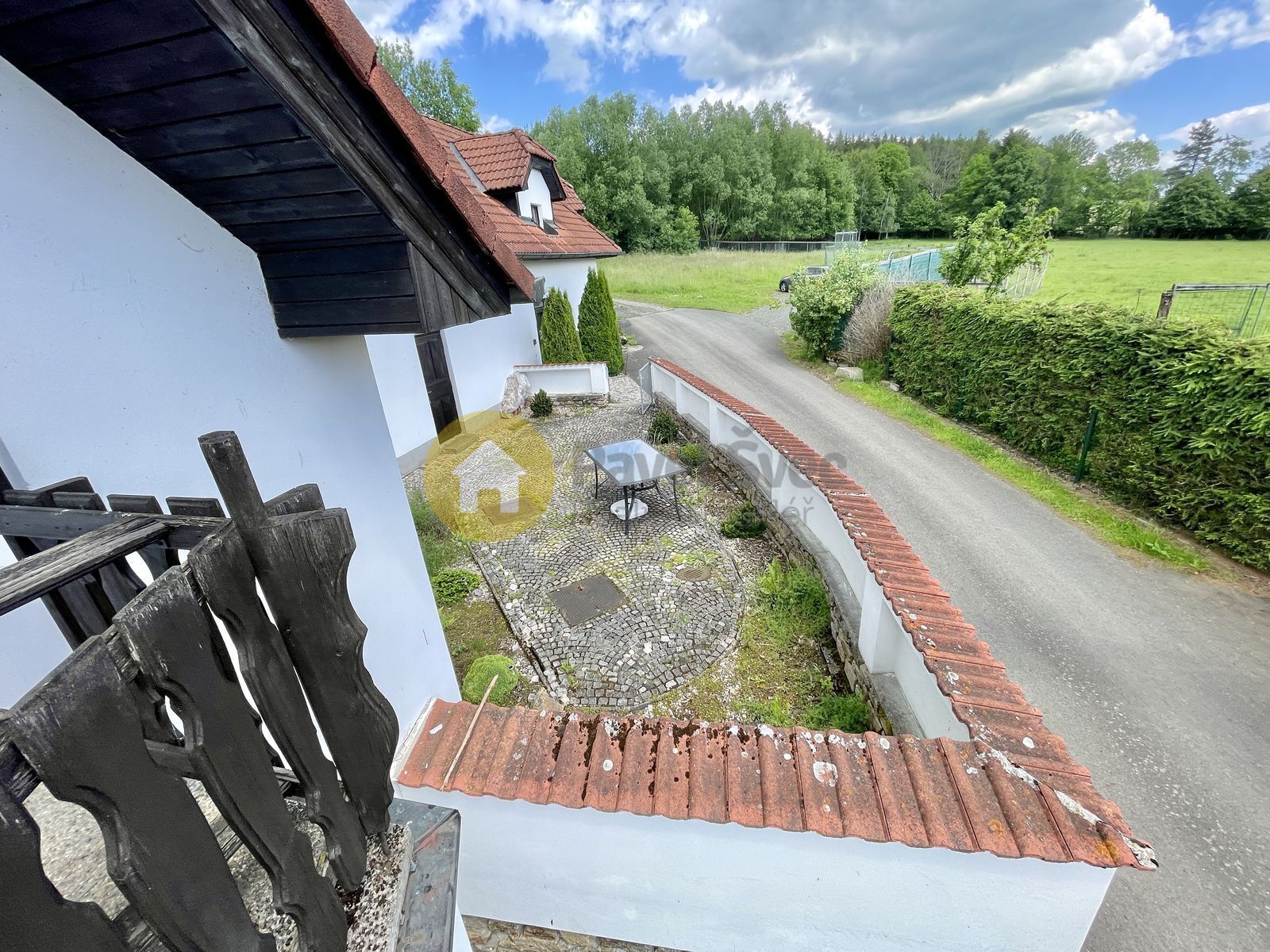 Pohled z lodžie jednoho z pokojů