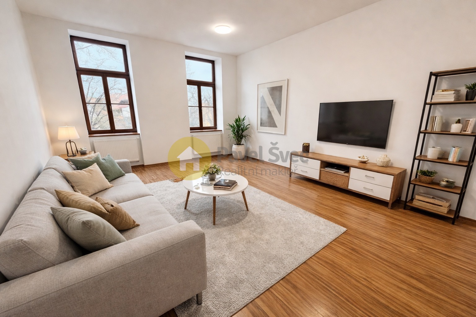 Vizualizace obývacího pokoje