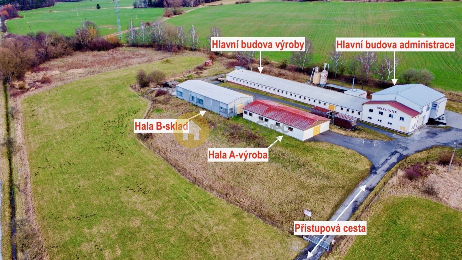 Celkový pohled a popis areálu