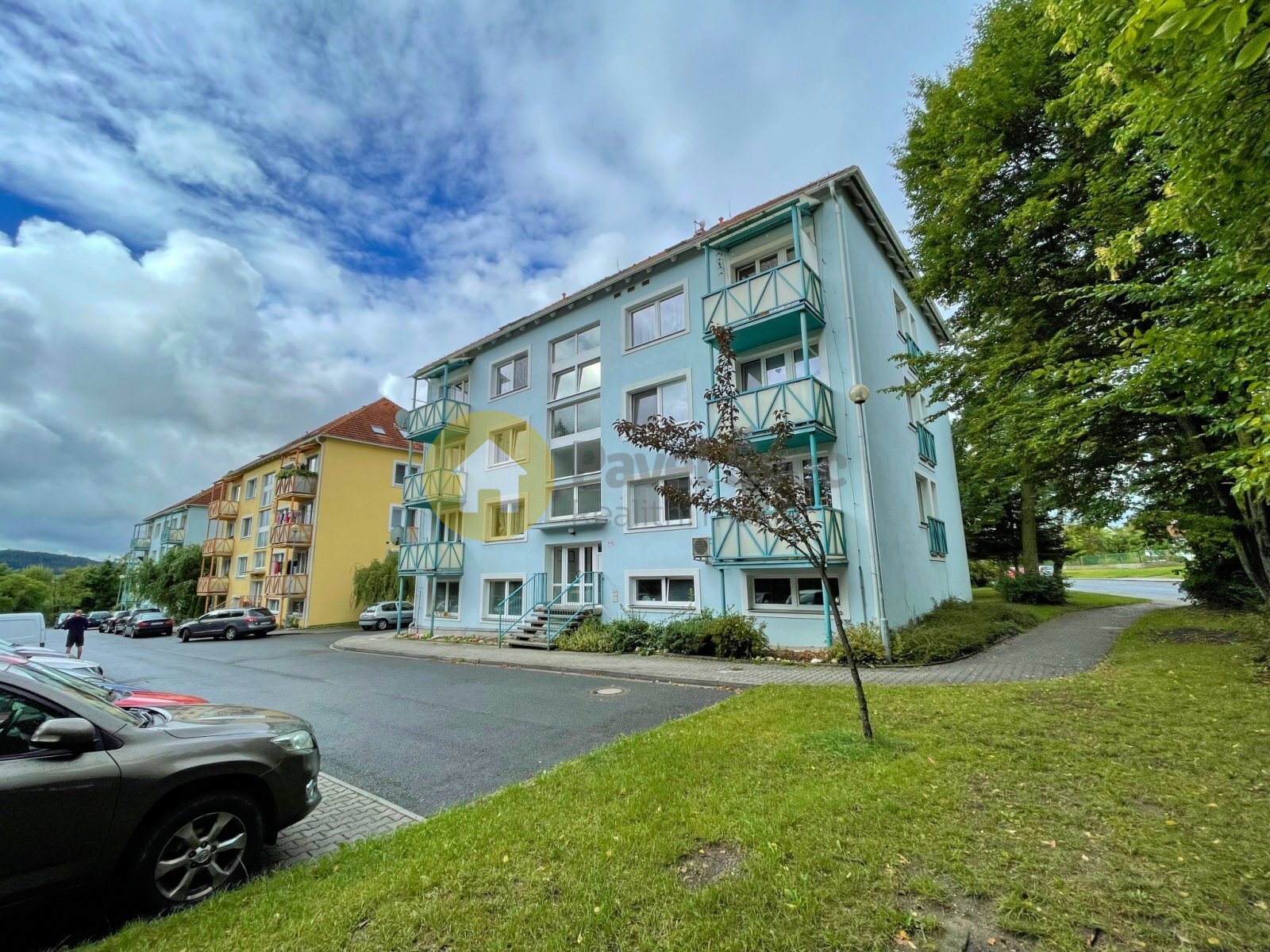 Pohled na dům z ulice