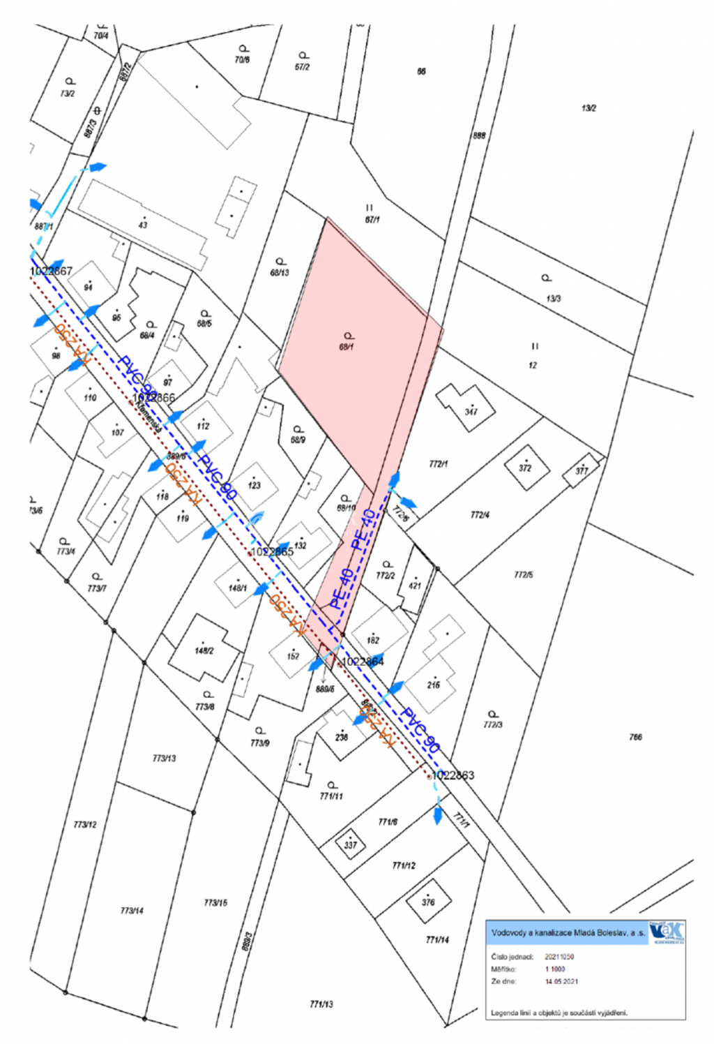 přípojky na vodu a kanalizaci