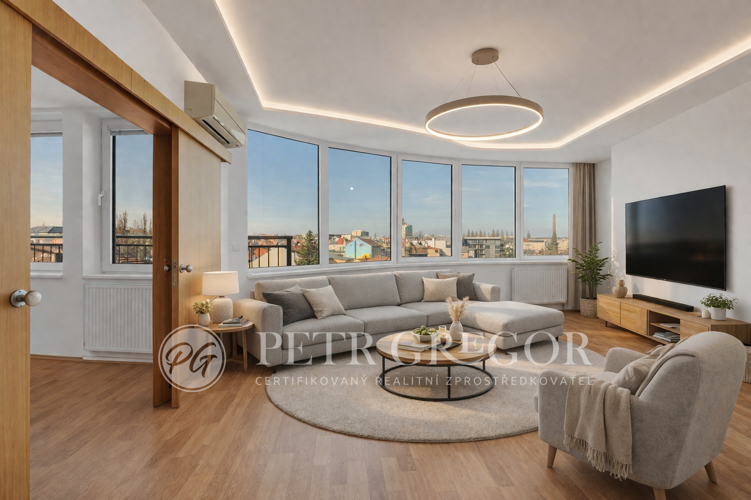 Vizualizace obývací pokoj