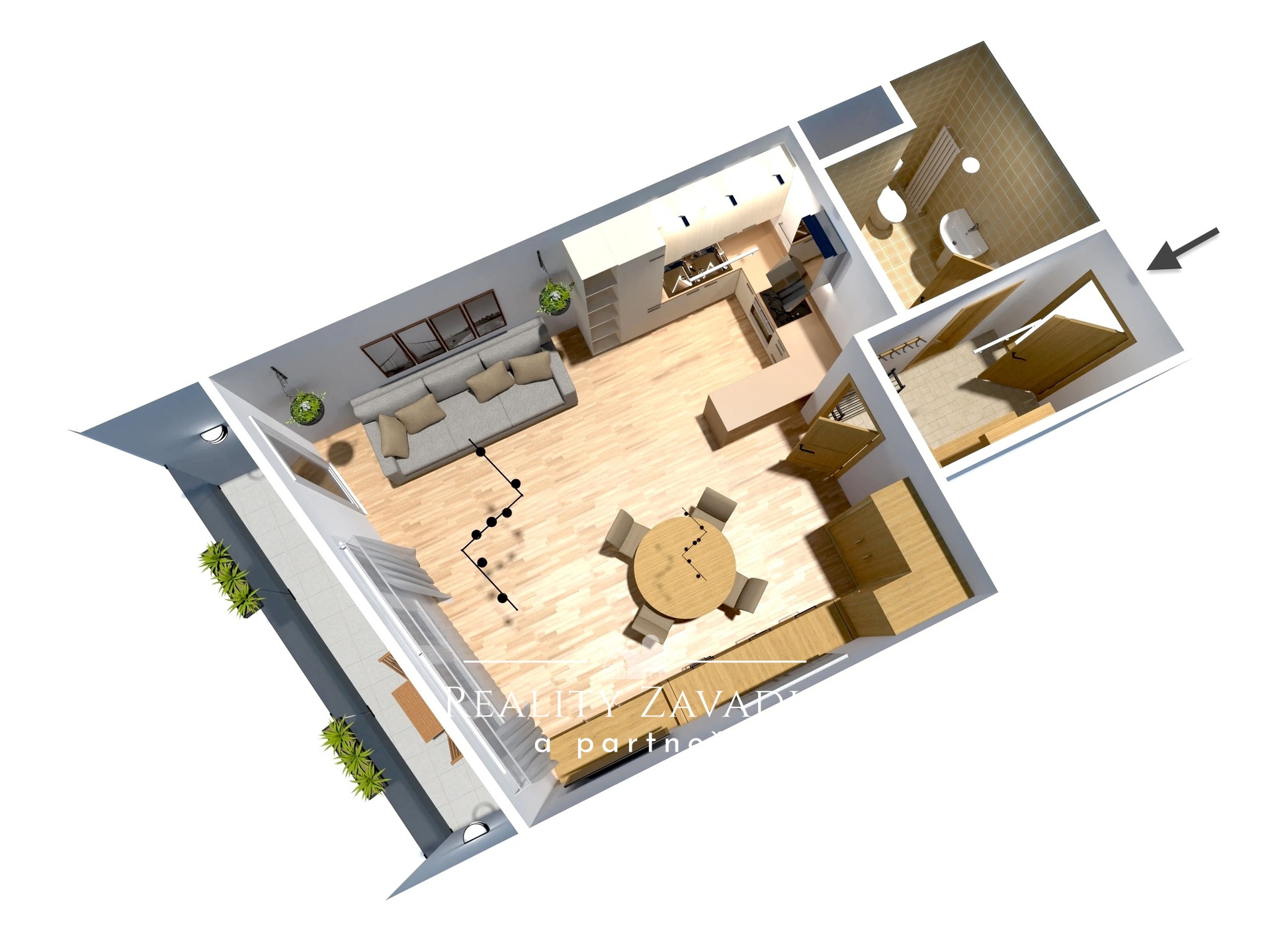 Prodej bytu 1+kk 36 m&sup2;, Praha - Hostivař, Ul. Bratislavská